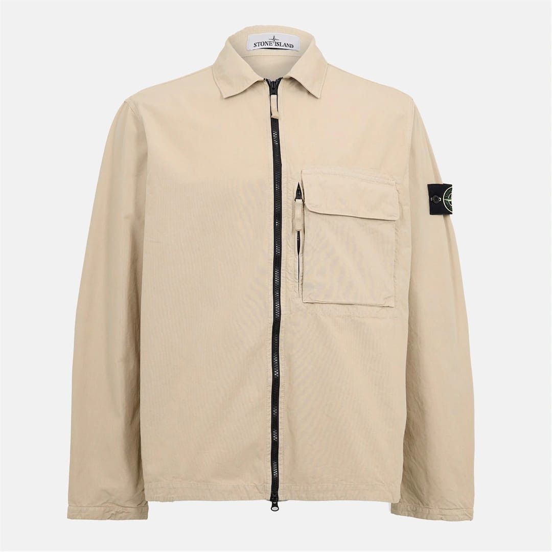 Stone Island o1g2r1mq0526 Functional Overshirt in Beige Size US XL / EU 56 / 4 - 1 Thumbnail