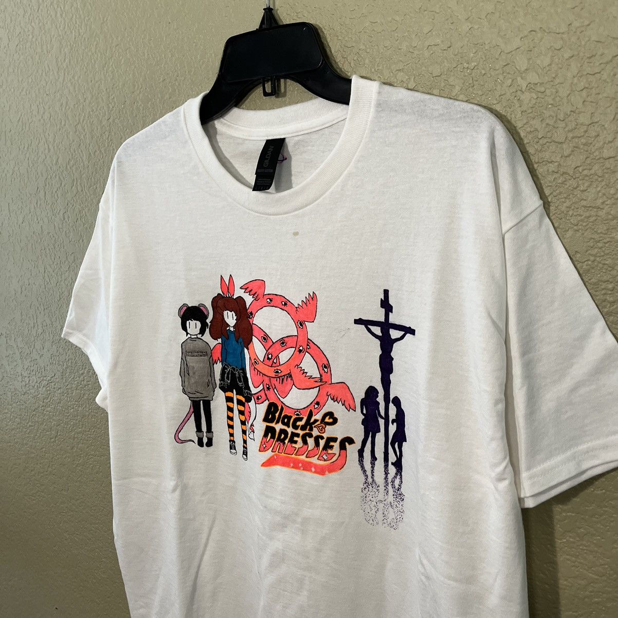 Band Tees Black Dresses Band T-shirt Large Hyperpop Size US L / EU 52-54 / 3 - 3 Thumbnail