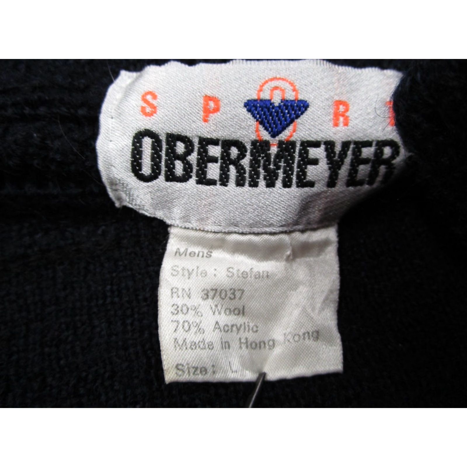 Obermeyer VINTAGE Obermeyer Sweater Men Large Blue Stef an Wool Blend 1/4 Zip Pullover Ski 80s 90s Mens Shirt/Top Furrow? Size US L / EU 52-54 / 3 - 2 Thumbnail