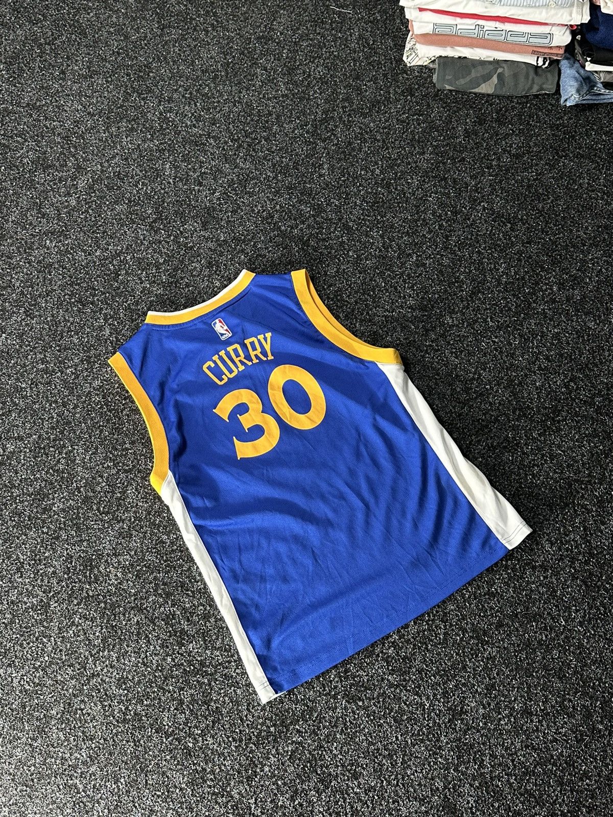 Adidas × NBA × Vintage 🚨 Adidas Golden State Warriors Curry #30 Jersey Basketball Size US L / EU 52-54 / 3 - 6 Thumbnail
