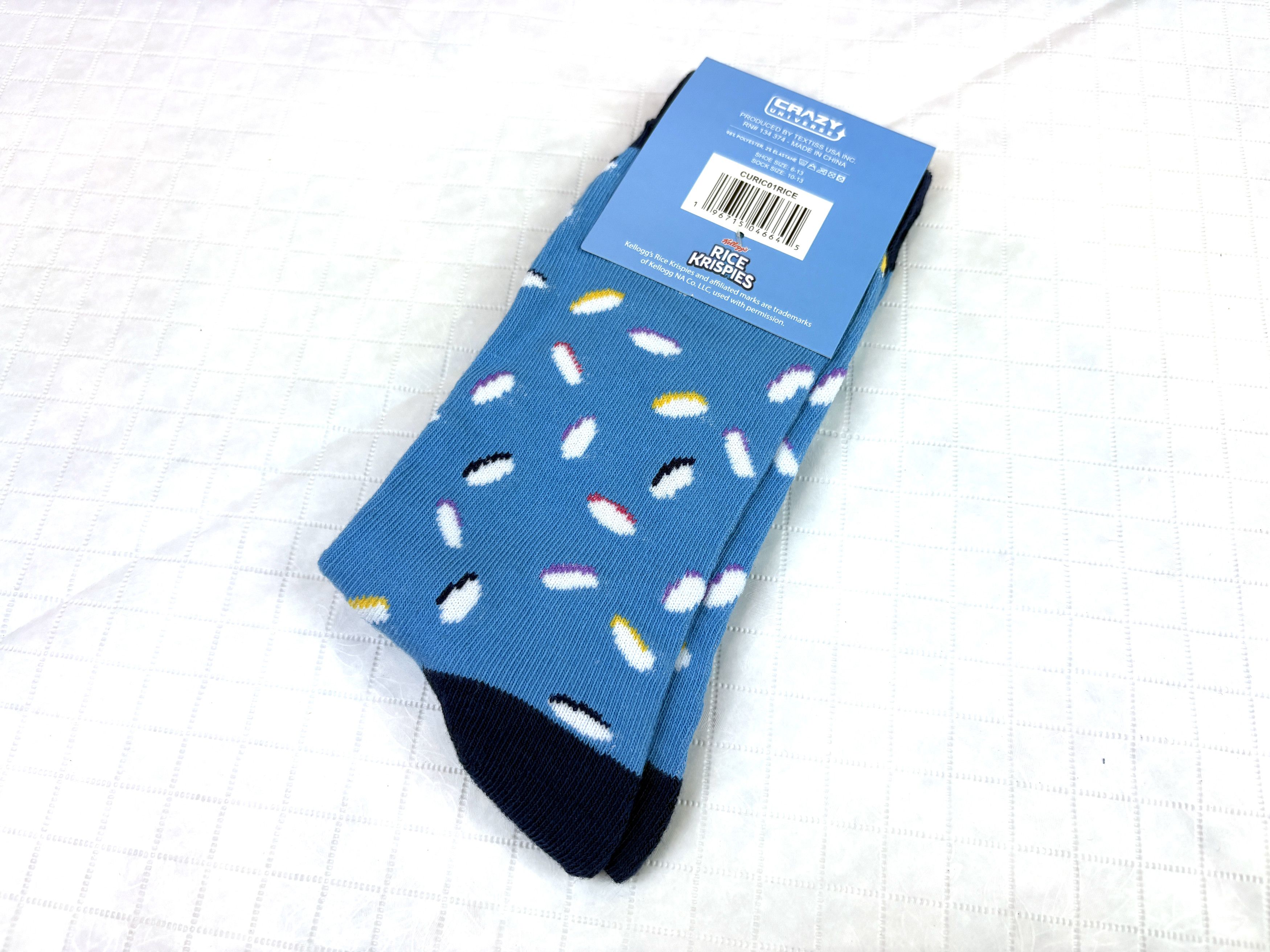 Other Kellogg's Rice Krispies crew socks Adult shoe sizes 6–13 Size ONE SIZE - 2 Thumbnail