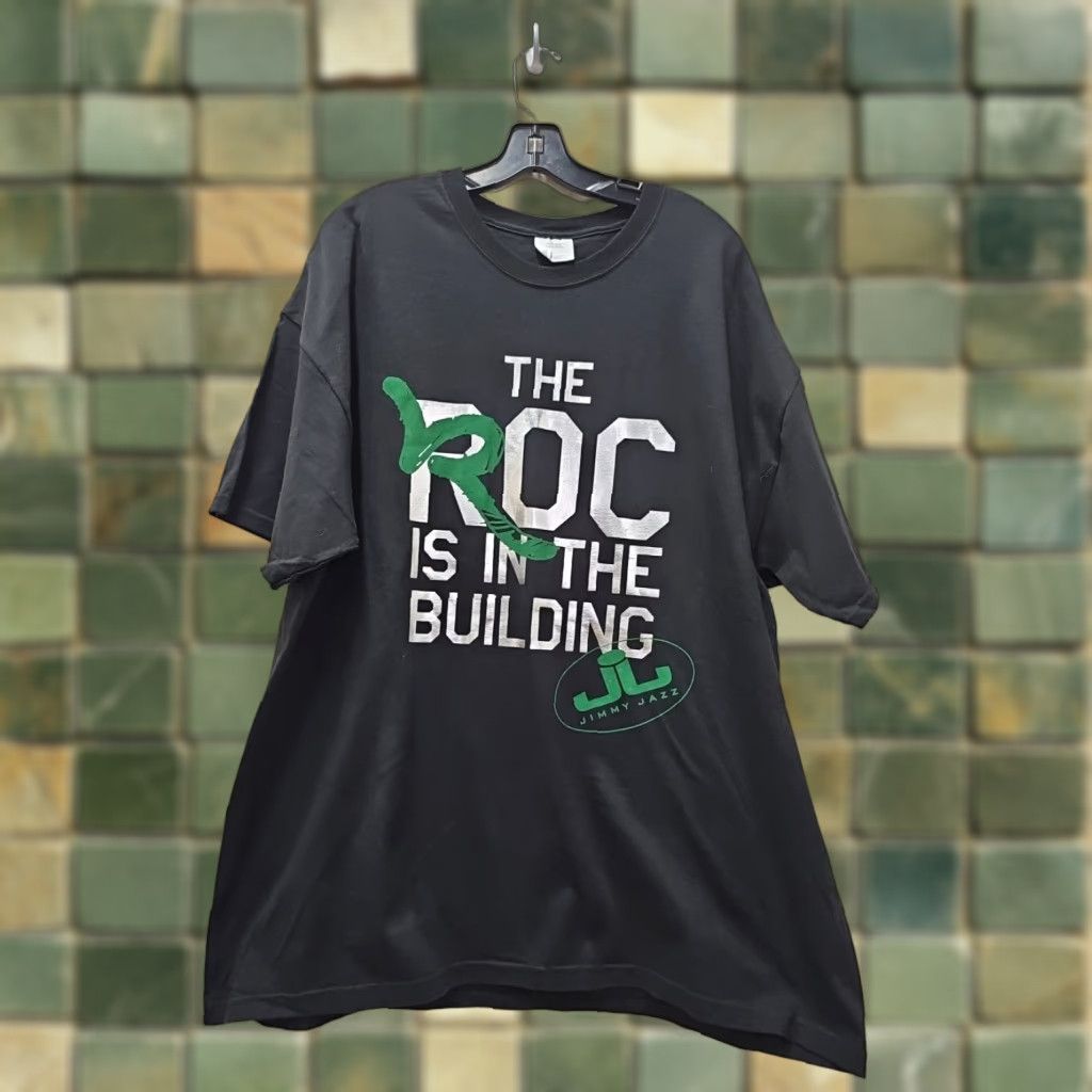 Hanes Roc-A-Fella x Jimmy Jazz “The Roc is in the Building” Staff Promo shirt 2XL Men Black Hip Hop T-Shirt Hanes Cotton Short Sleeve Deadstock Modeling? Size US XXL / EU 58 / 5 - 1 Thumbnail