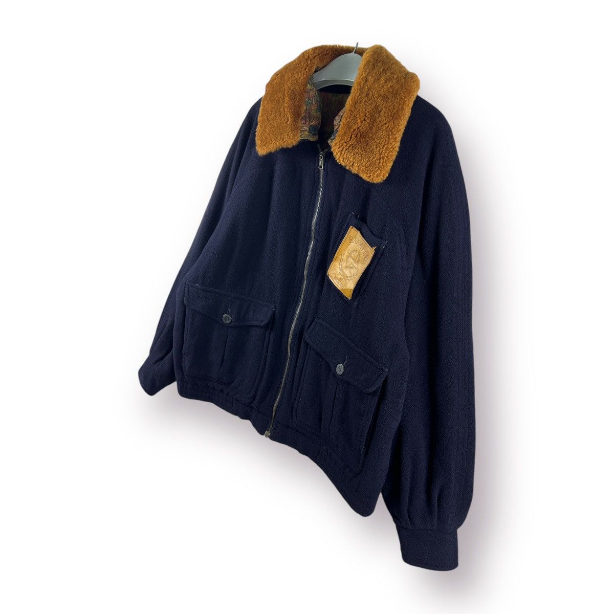 Missoni 🔥 Example by MISSONI wool Jacket removable fur collar Size US L / EU 52-54 / 3 - 2 Thumbnail