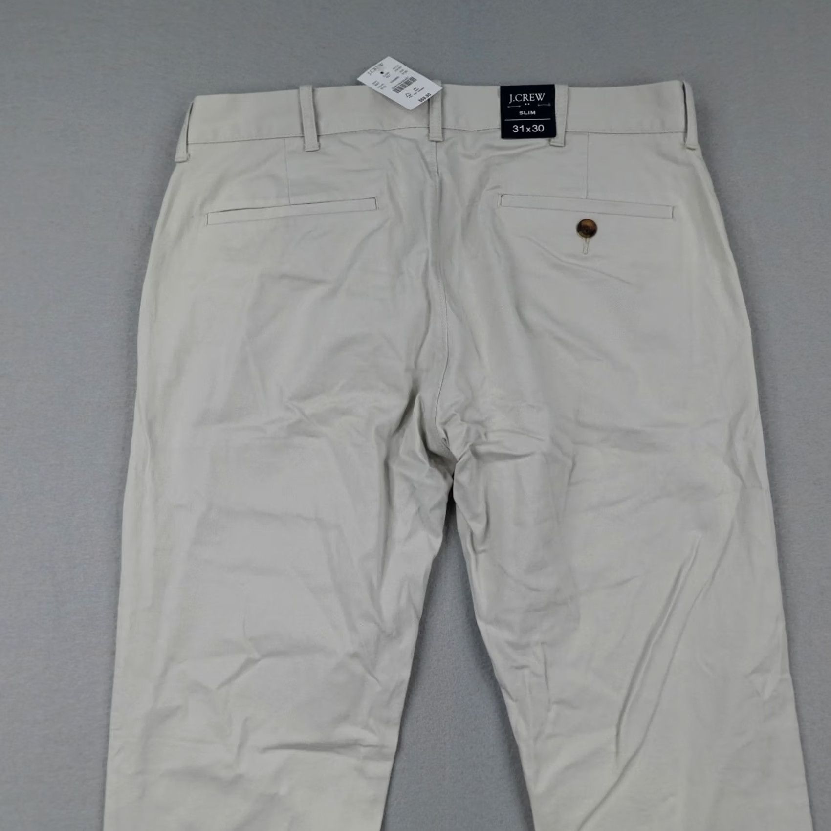 J.Crew J CREW Pants Mens 31x30 Khaki Beige Slim Chino Flex Slim Fit Straight Leg NEW Size US 31 - 5 Thumbnail