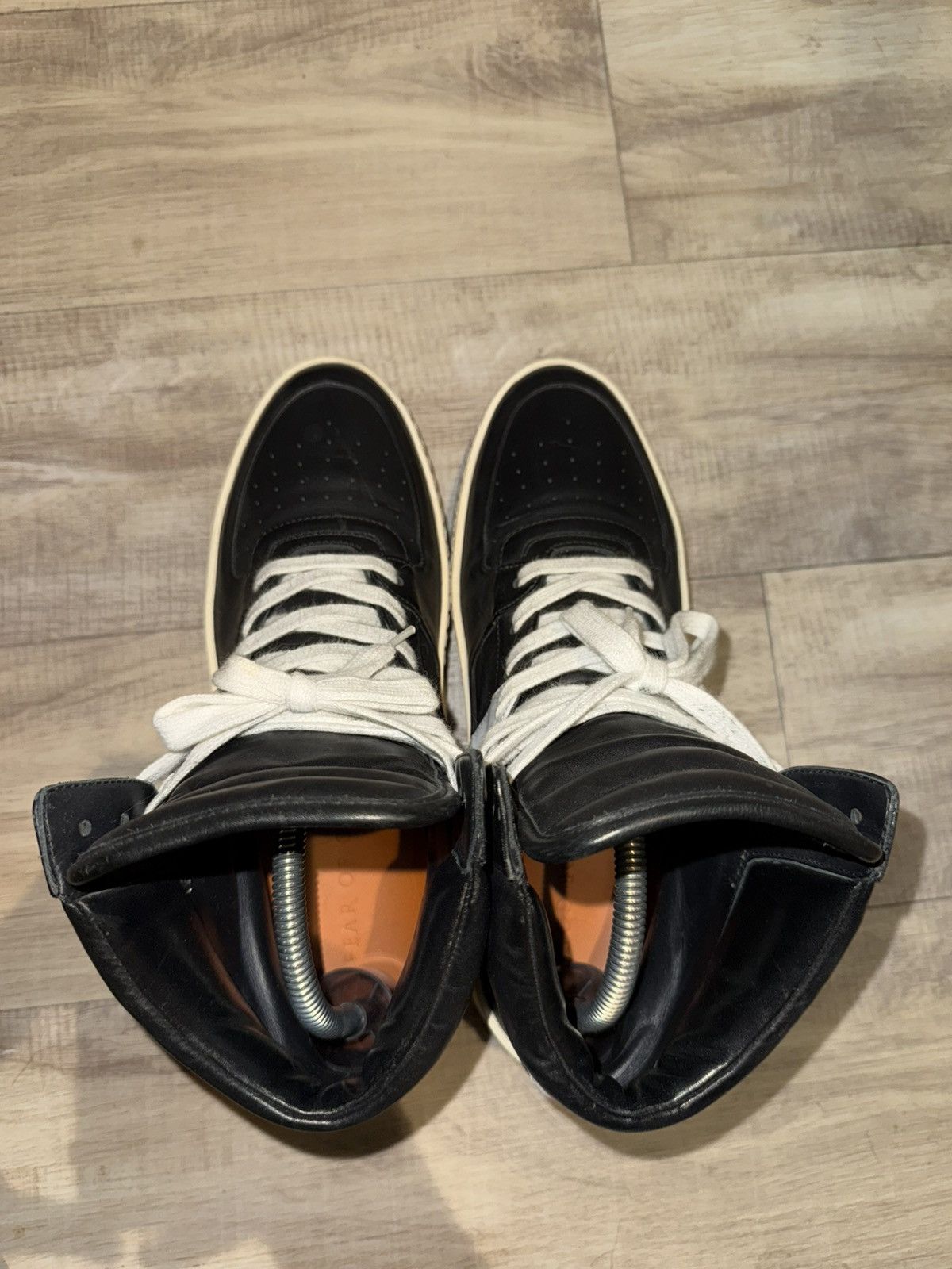 Fear of God Fear of God Basketball High Top Sneakers Black Made in Italy Size US 6.5 / EU 39-40 - 6 Thumbnail