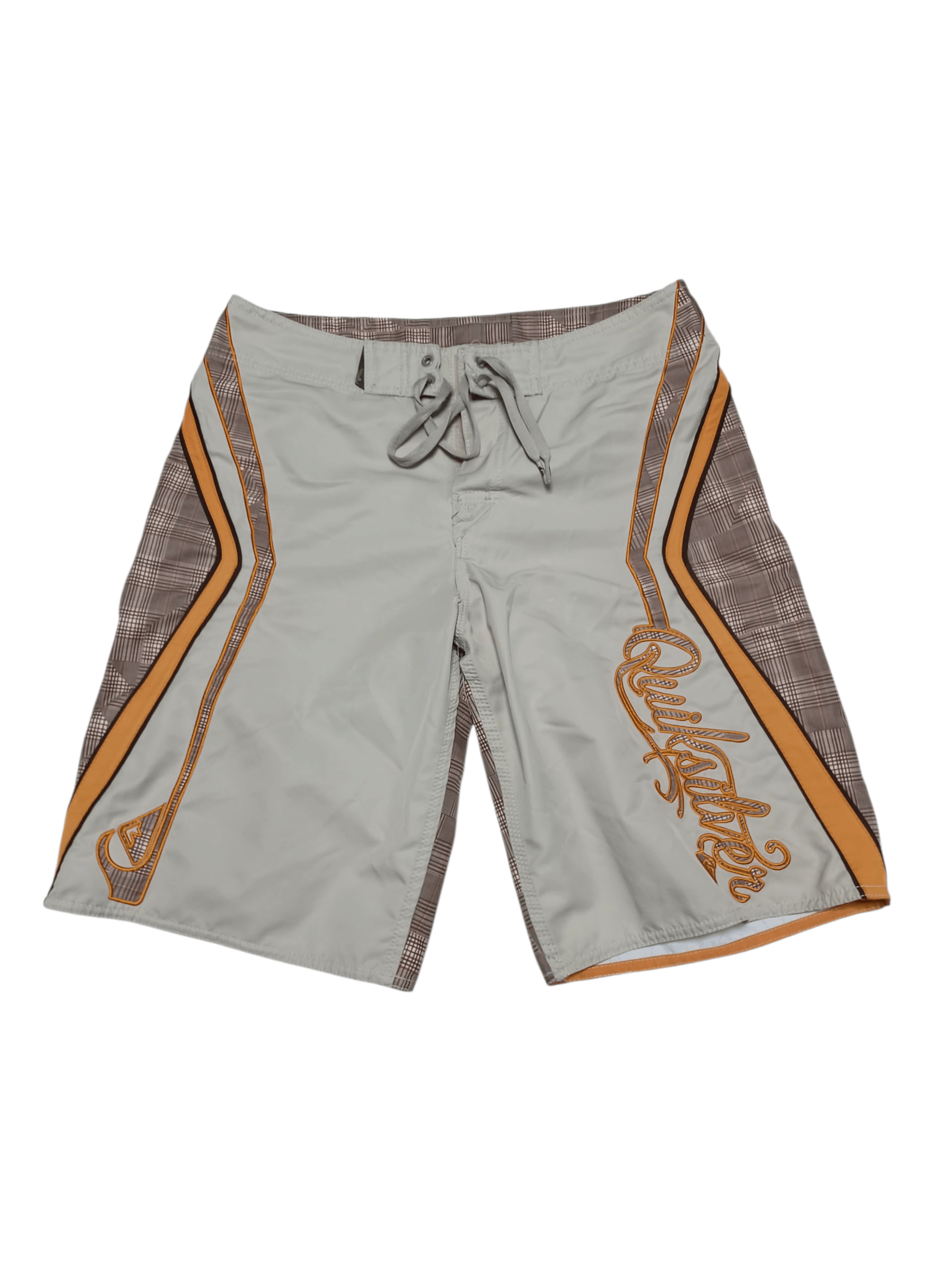 Quiksilver QUIKSILVER VINTAGE SURF STYLE EMBROIDERED LOGO SHORTS Size US 32 / EU 48 - 1 Thumbnail