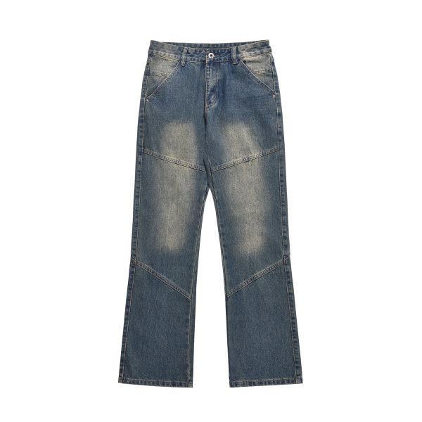 Japanese Brand × Jean Street wide-leg blue wash patchwork cargo jeans y2k Size US 32 / EU 48 - 1 Thumbnail