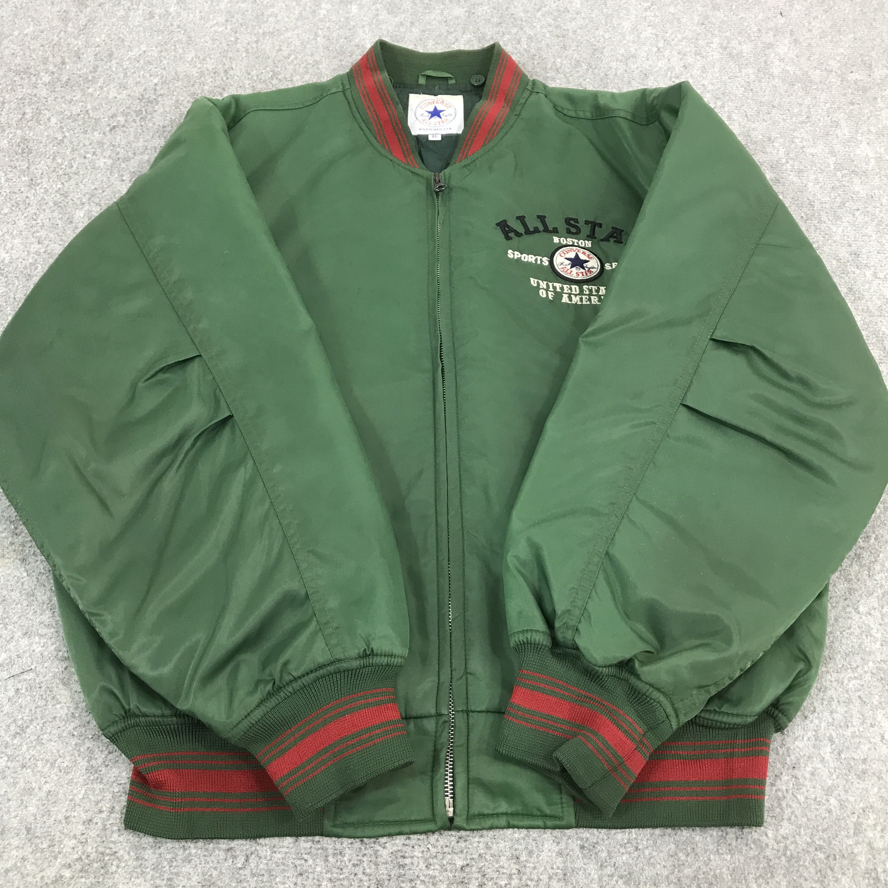 Converse × Vintage CONVERSE ALL STAR BOMBER JACKET Size US XL / EU 56 / 4 - 8 Thumbnail