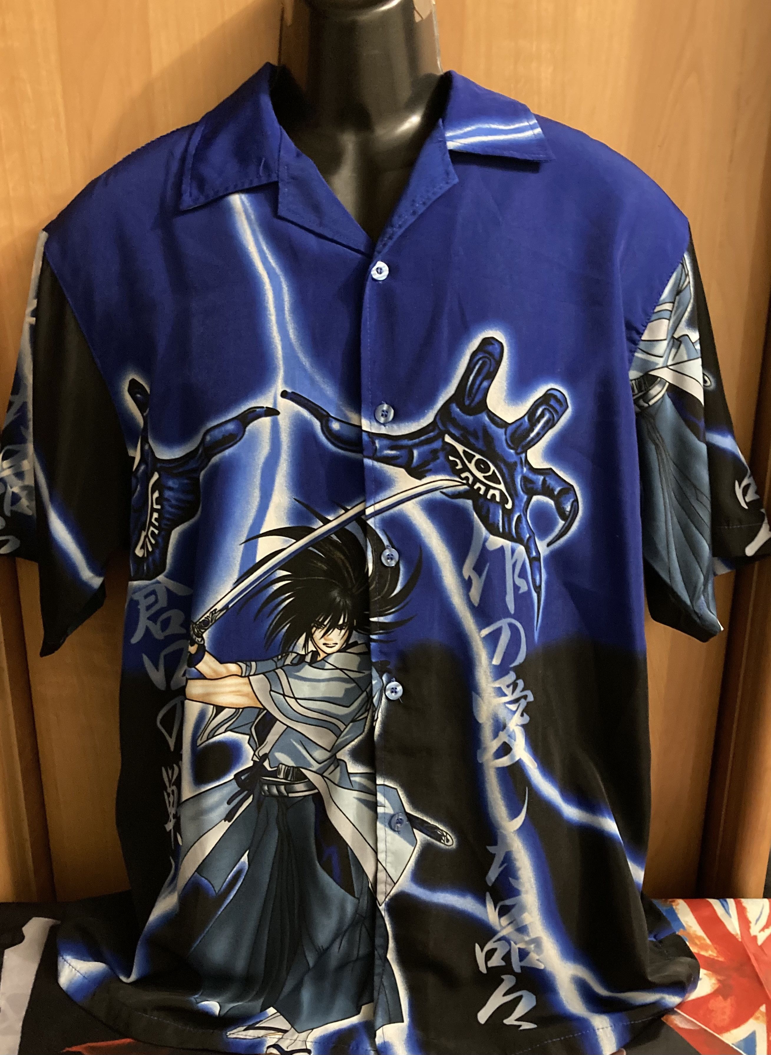 Anime × Japanese Brand × Vintage Y2K Dragon Ball Sagara Sanosuke Button Up Anime Samurai Size US L / EU 52-54 / 3 - 3 Thumbnail