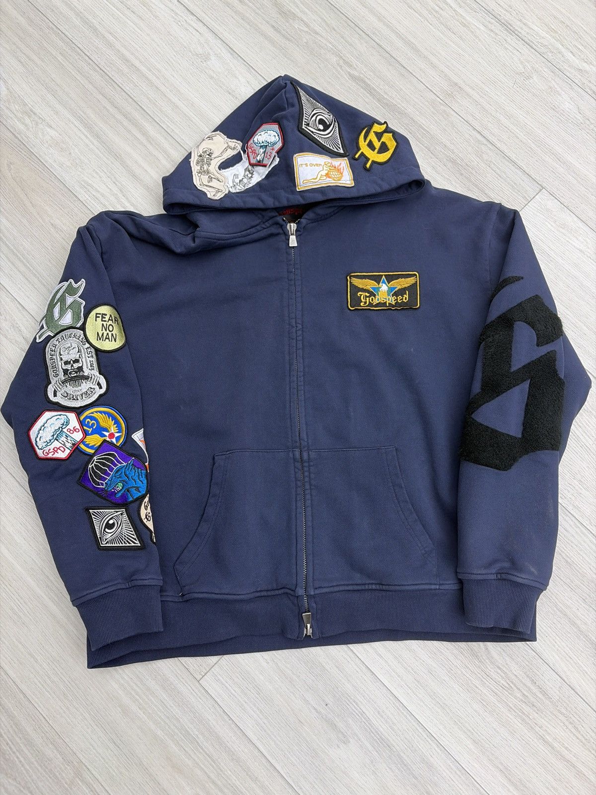 Godspeed God Speed Squadron Zip Up Navy Size US XXL / EU 58 / 5 - 1 Thumbnail