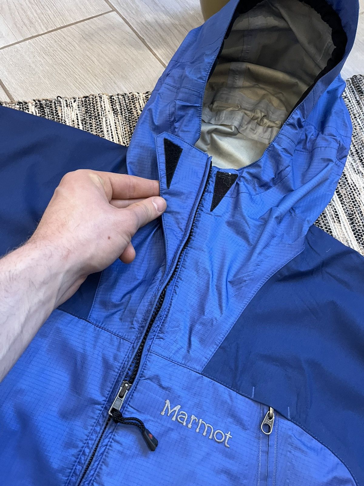 Marmot × Vintage Vintage Marmot GoreTex Jacket windbreaker Waterproof blue Size M / US 6-8 / IT 42-44 - 11 Thumbnail