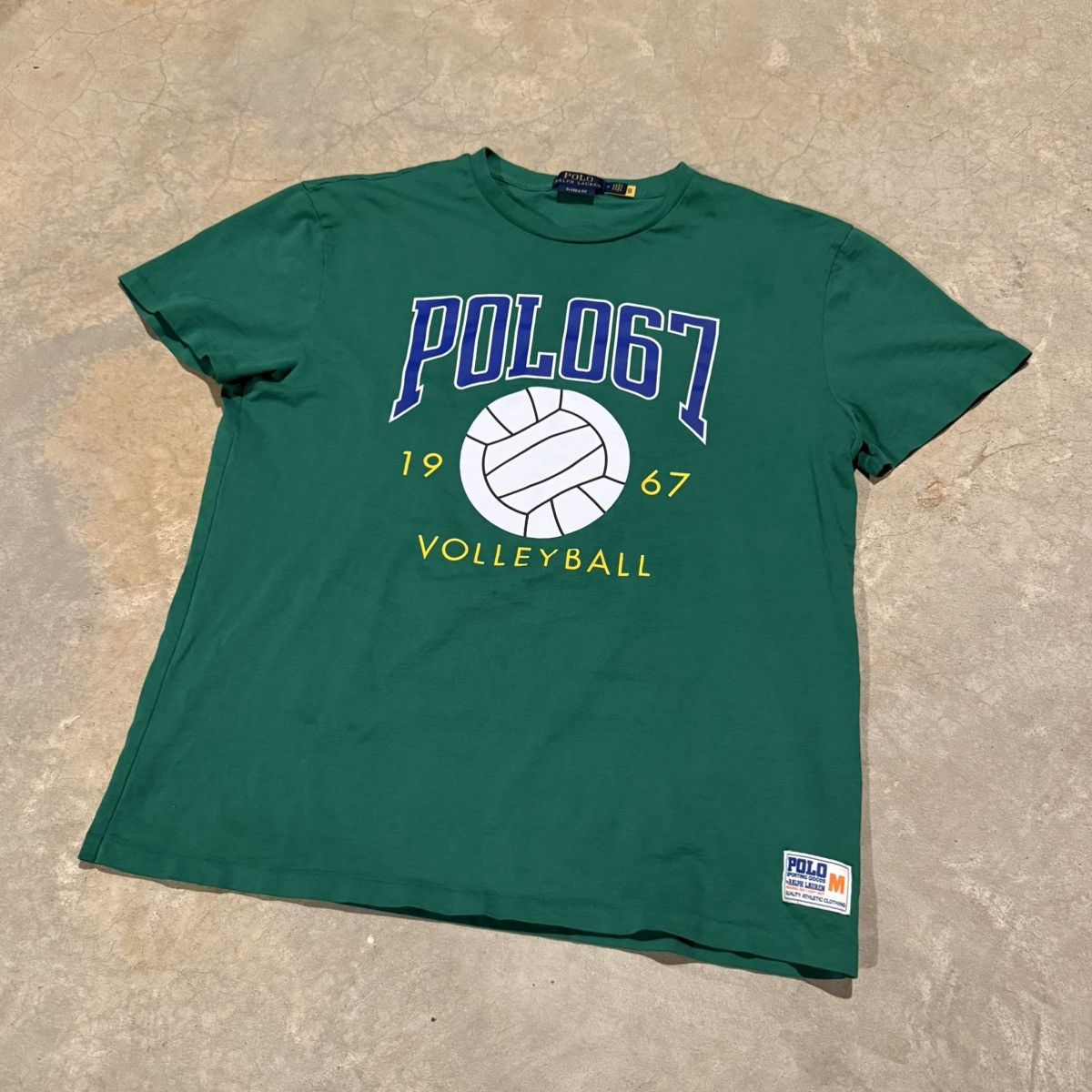 Polo Ralph Lauren Polo Ralph Lauren Volleyball Polo 67 Graphic Tee Size US M / EU 48-50 / 2 - 2 Thumbnail