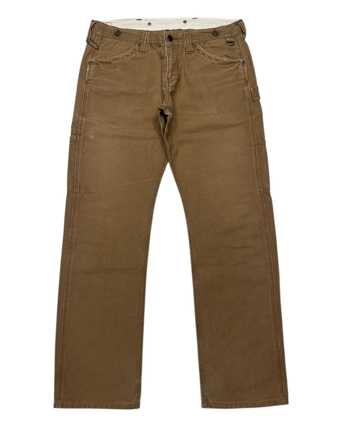 Dickies 🔥VINTAGE DICKIES BROWN WORKWEAR PANTS Size US 32 / EU 48 - 2 Thumbnail
