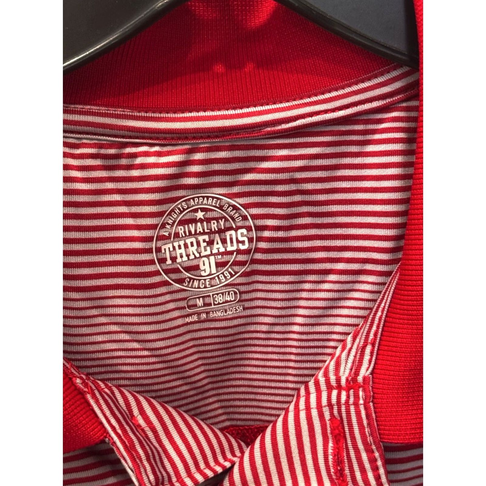 Vintage Rivalry Threads Red Stripe UNLV POLO SHIRT Medium M Mens Polo Shirt Red Stripe UNLV Polo Shirt M Size US M / EU 48-50 / 2 - 6 Thumbnail