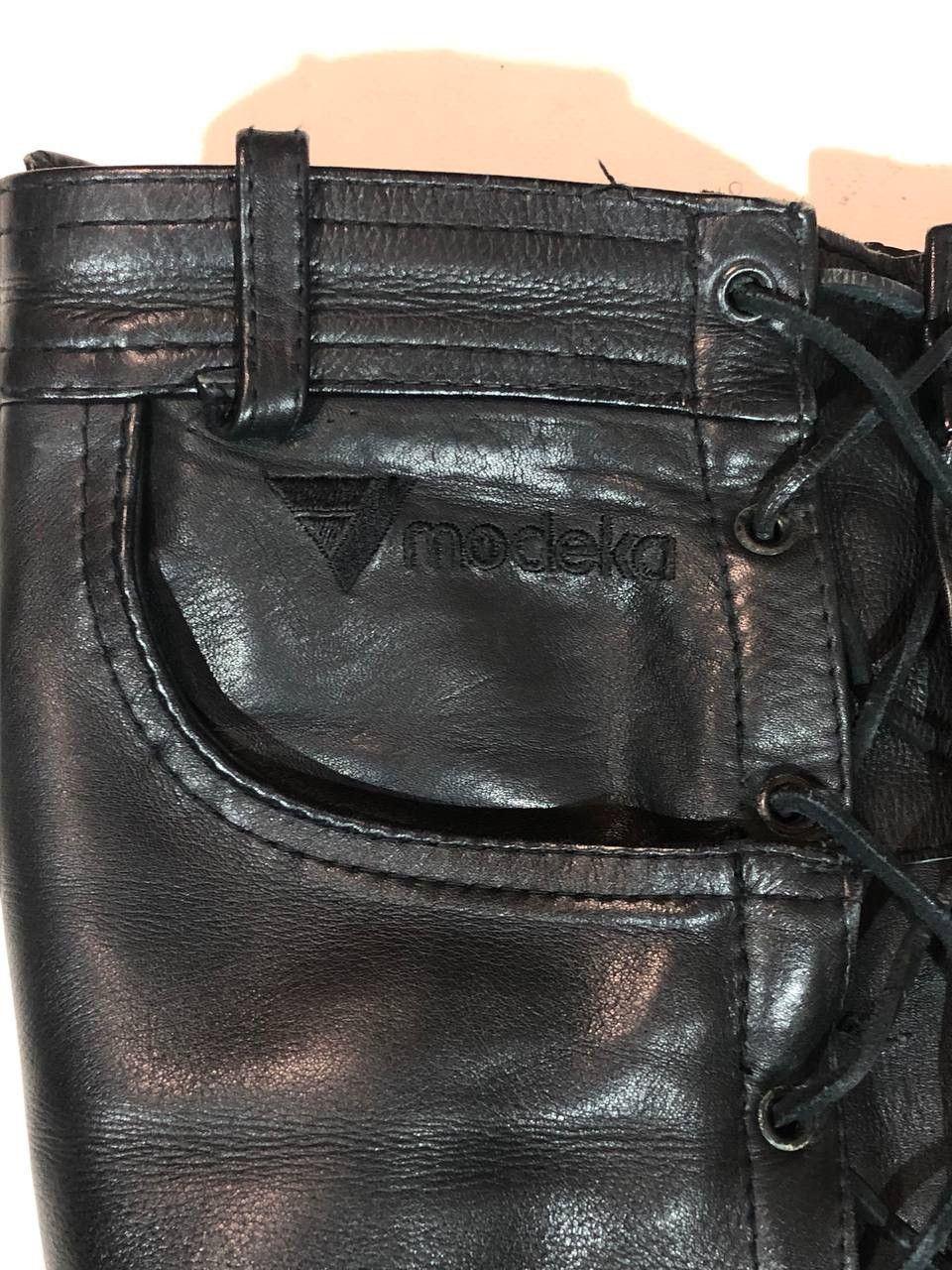 Genuine Leather Modeka Leather Moto Racing Pants Vintage Size US 32 / EU 48 - 4 Thumbnail