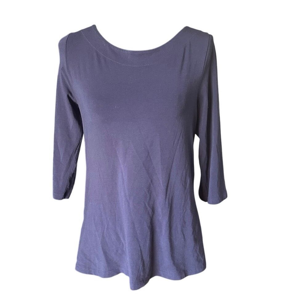 Lilly Pulitzer Lilly Pulitzer Navy Blue 3/4 Sleeve Tunic Top Size M Size M / US 6-8 / IT 42-44 - 1 Thumbnail
