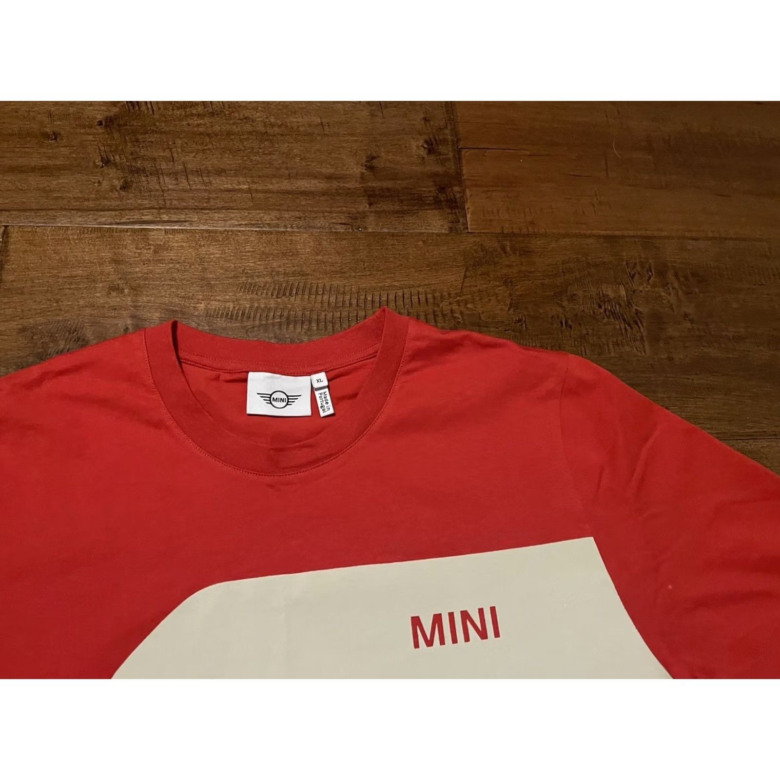 Logo 7 VINTAGE? No. (Answer must be a title) Mini Cooper Made in Portugal Red Logo Short Sleeve Tee T-Shirt Men's XL Red Logo 2000s? Not applicable. Size US XL / EU 56 / 4 - 2 Thumbnail
