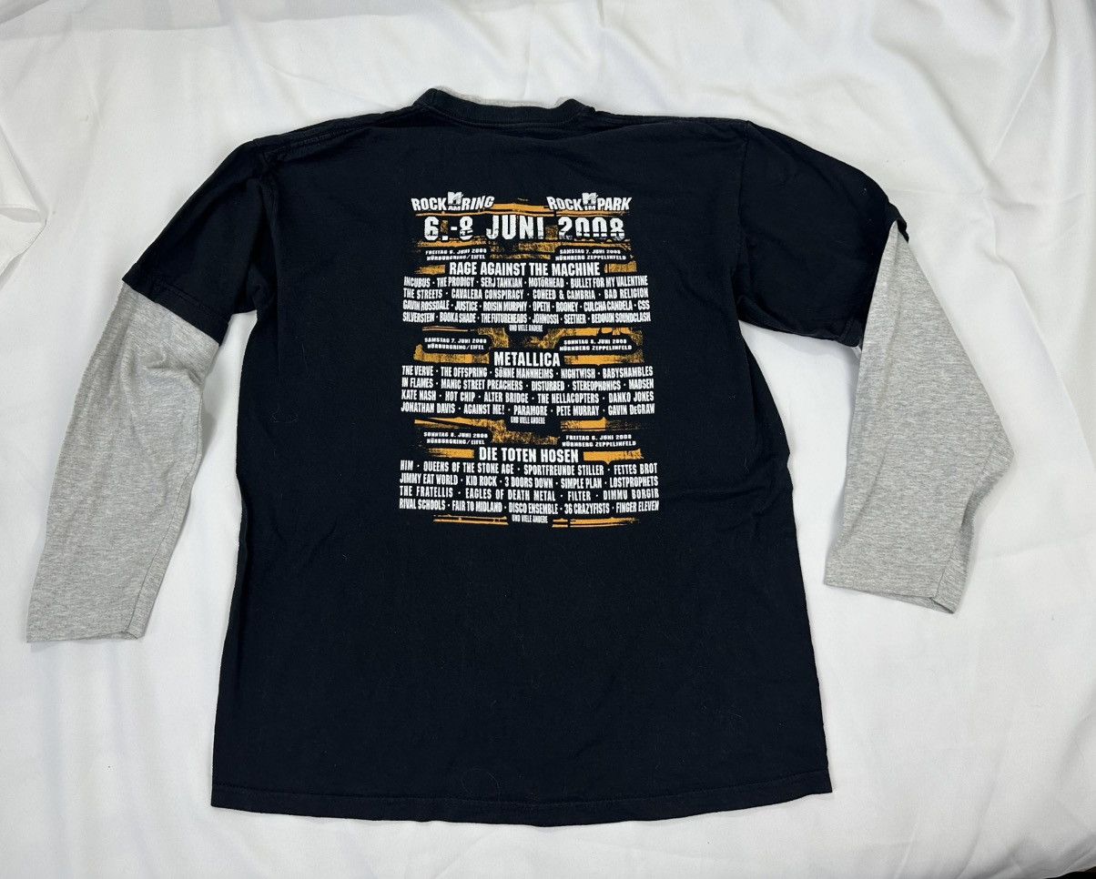 Fruit Of The Loom RARE 2008 Rock Im Park Rock Am Ring Mens Longsleeve 3/4 L Size US L / EU 52-54 / 3 - 2 Thumbnail