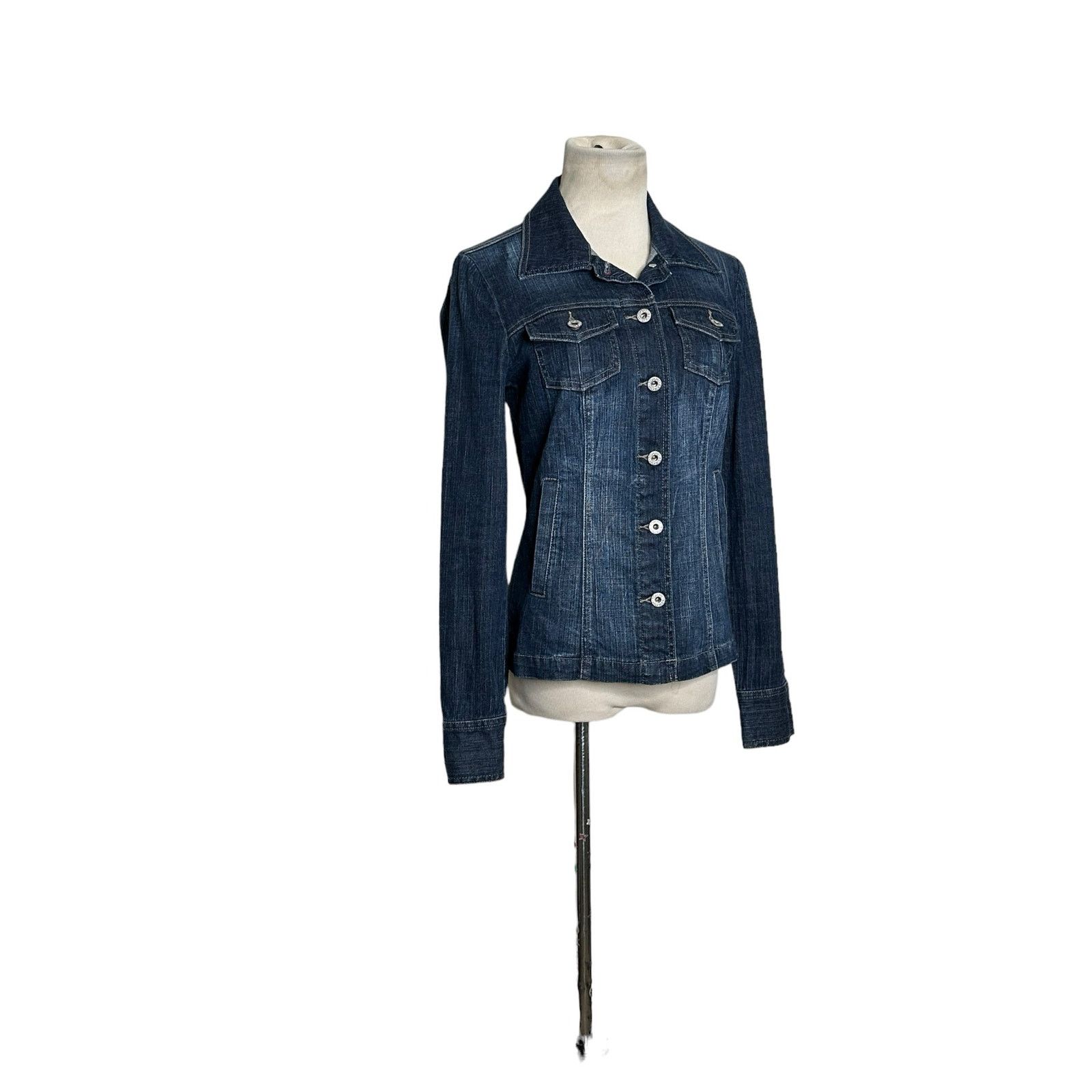 Tommy Hilfiger Tommy Hilfiger blue denim buttoned jacket size small Size S / US 4 / IT 40 - 8 Thumbnail