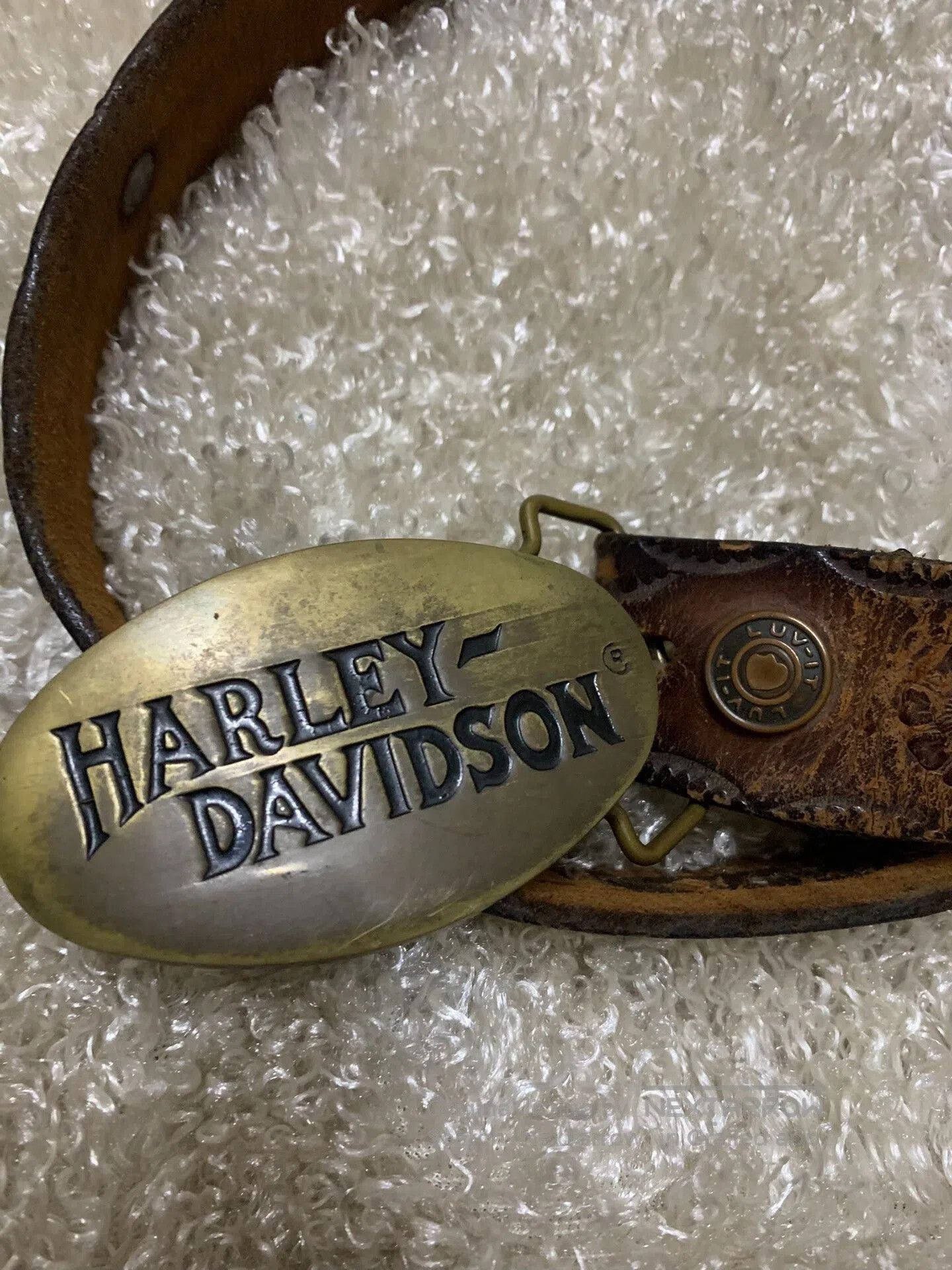 Harley Davidson Harley Davidson 1983 Men's Vintage Belt. Size ONE SIZE - 2 Thumbnail