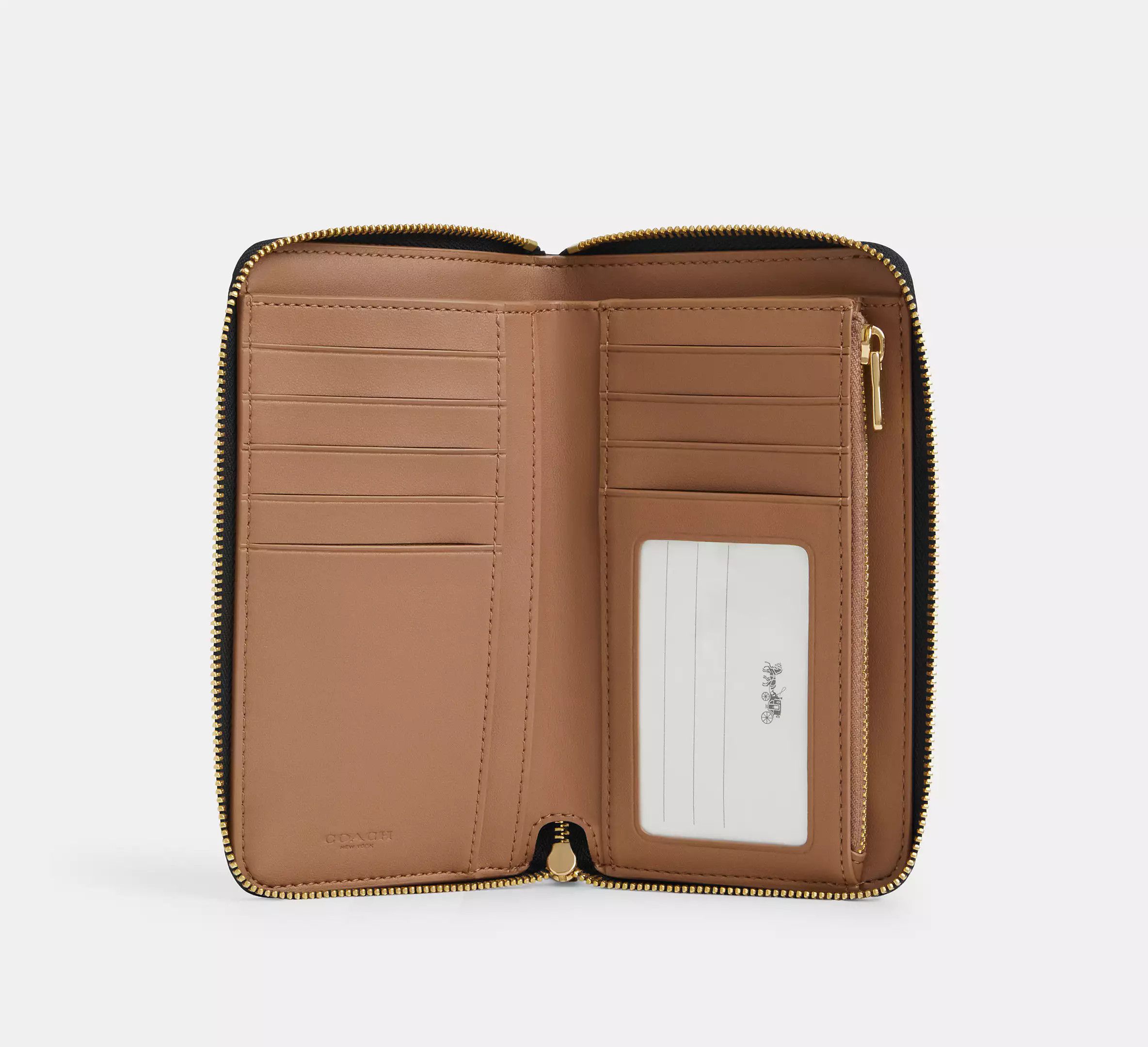 Coach Medium Id Zip Wallet In Signature Canvas CW781 Size ONE SIZE - 3 Thumbnail