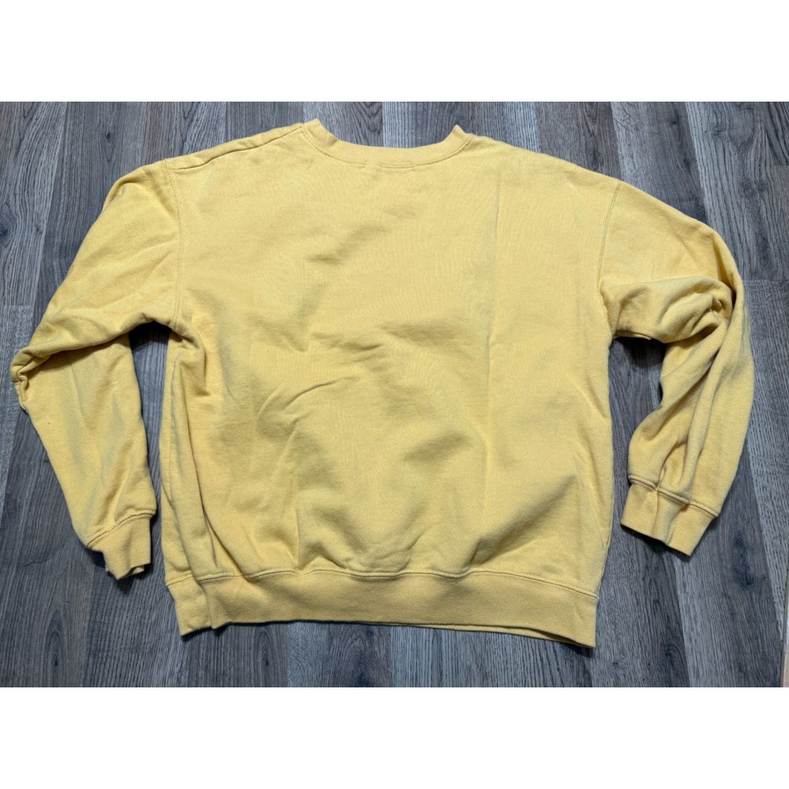 Vintage Wound Up Sweater Girl's Large Yellow Pink White Pullover Crew Neck Grateful Heart Womens Sweater Pullover Casual Regular Sleeve Long Vintage No Size L / US 10 / IT 46 - 2 Thumbnail