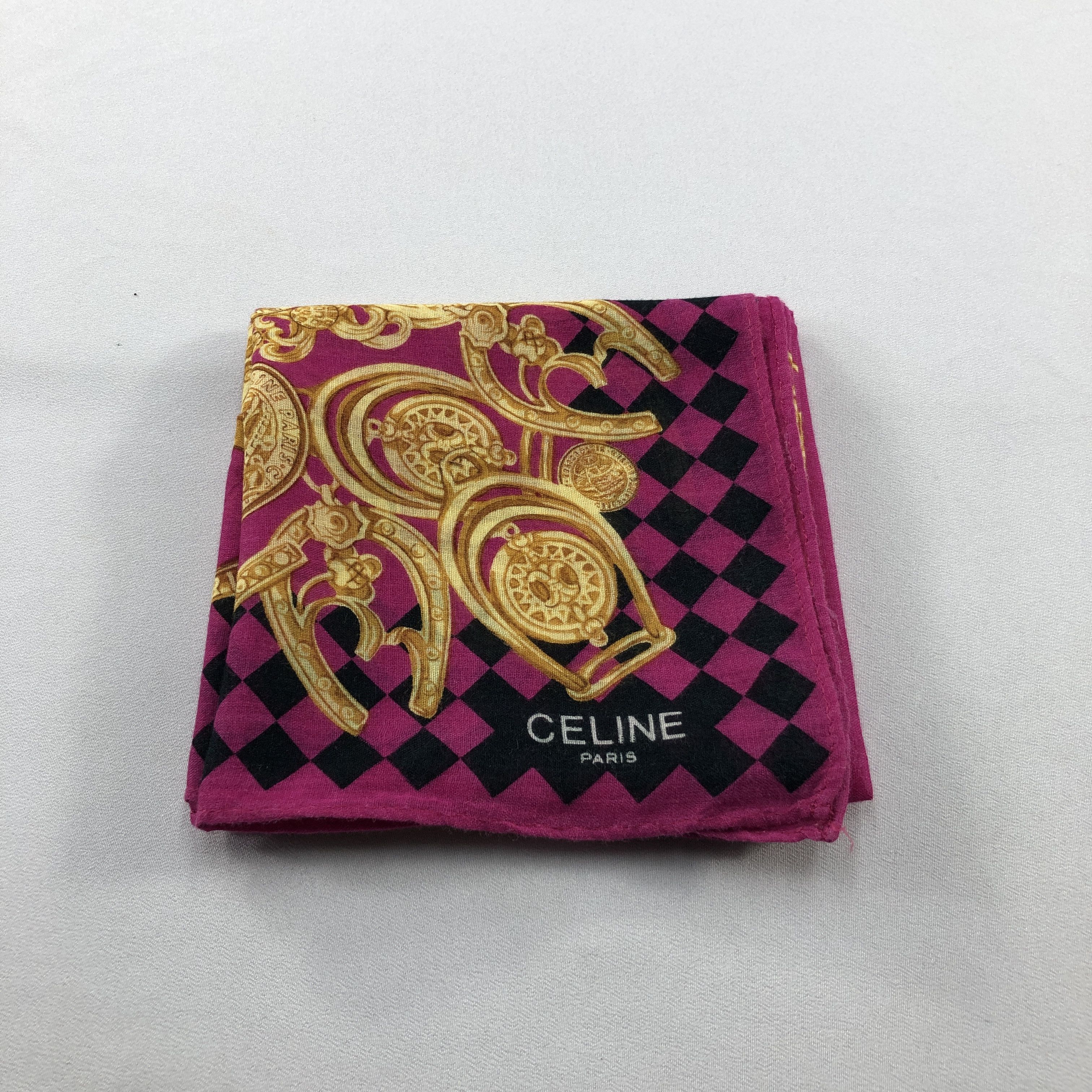 Celine Celine Handkerchief Neckerchief Bandana H2930 Size ONE SIZE - 7 Thumbnail