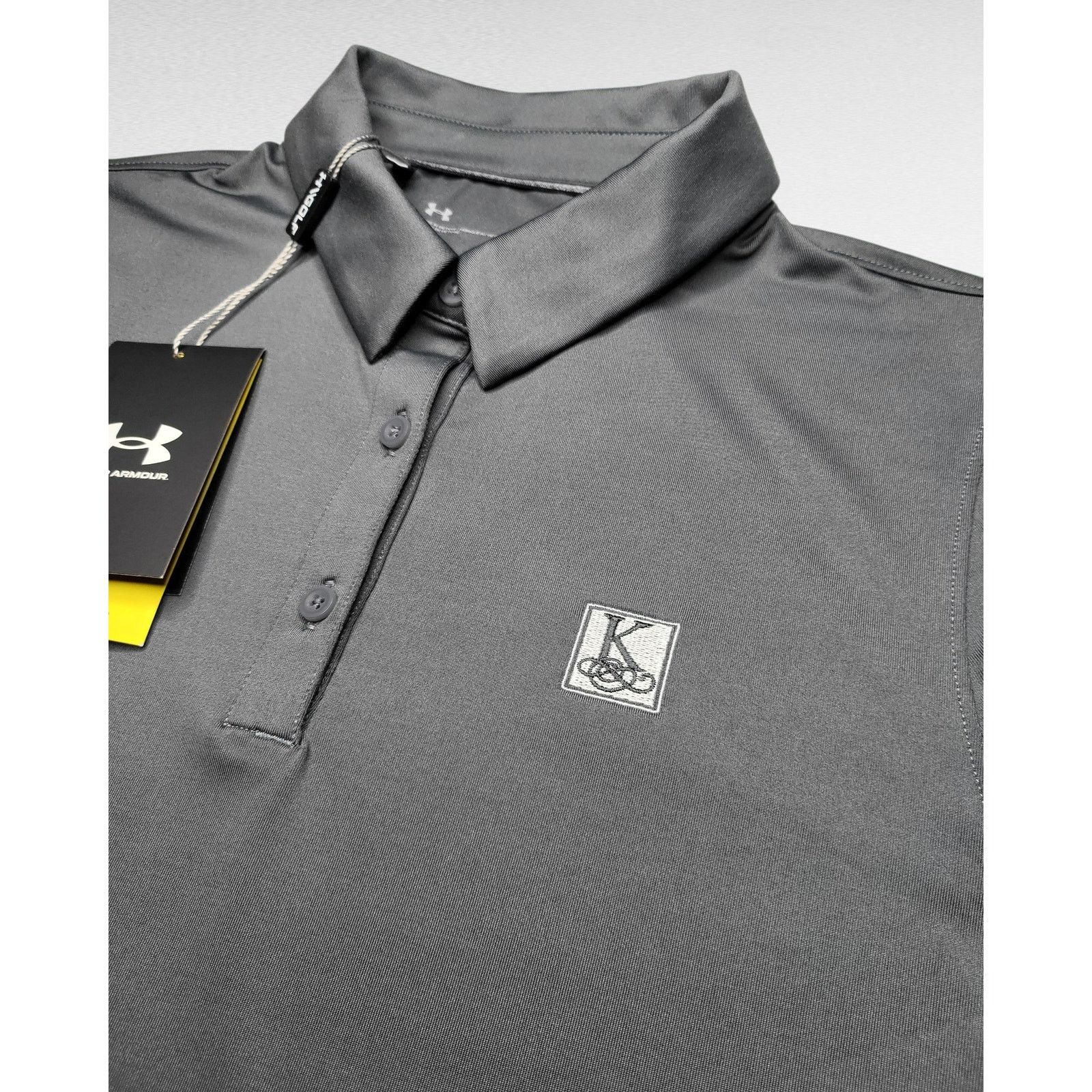 Under Armour NWT Under Armour Women's UA Golf Polo K-Crest Gray SM Size S / US 4 / IT 40 - 1 Thumbnail