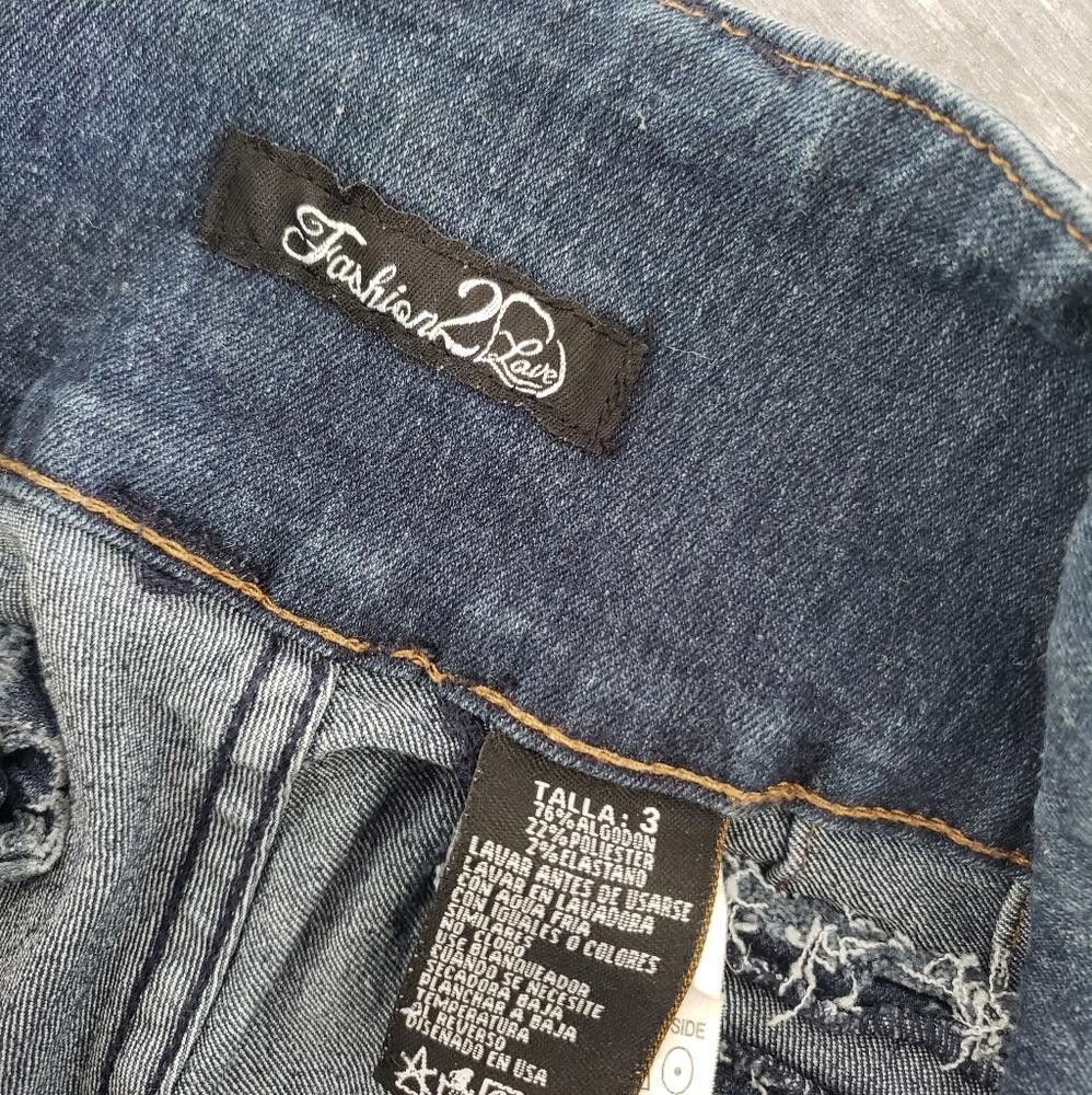 Designer Dark Denim F2L Wide Banded Skinny Jean Size 30" / US 8 / IT 44 - 3 Thumbnail