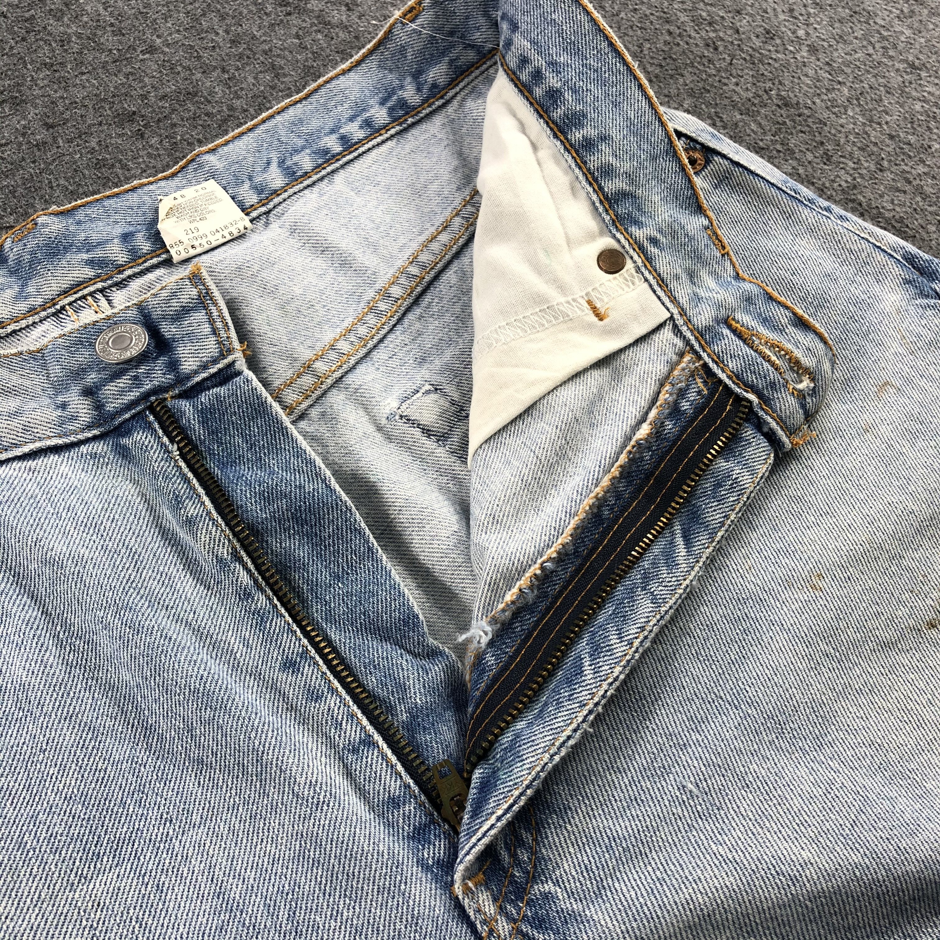 Levi's Vintage 90s Light Wash Levis 550 Jeans-J1993 Size US 34 / EU 50 - 13 Thumbnail