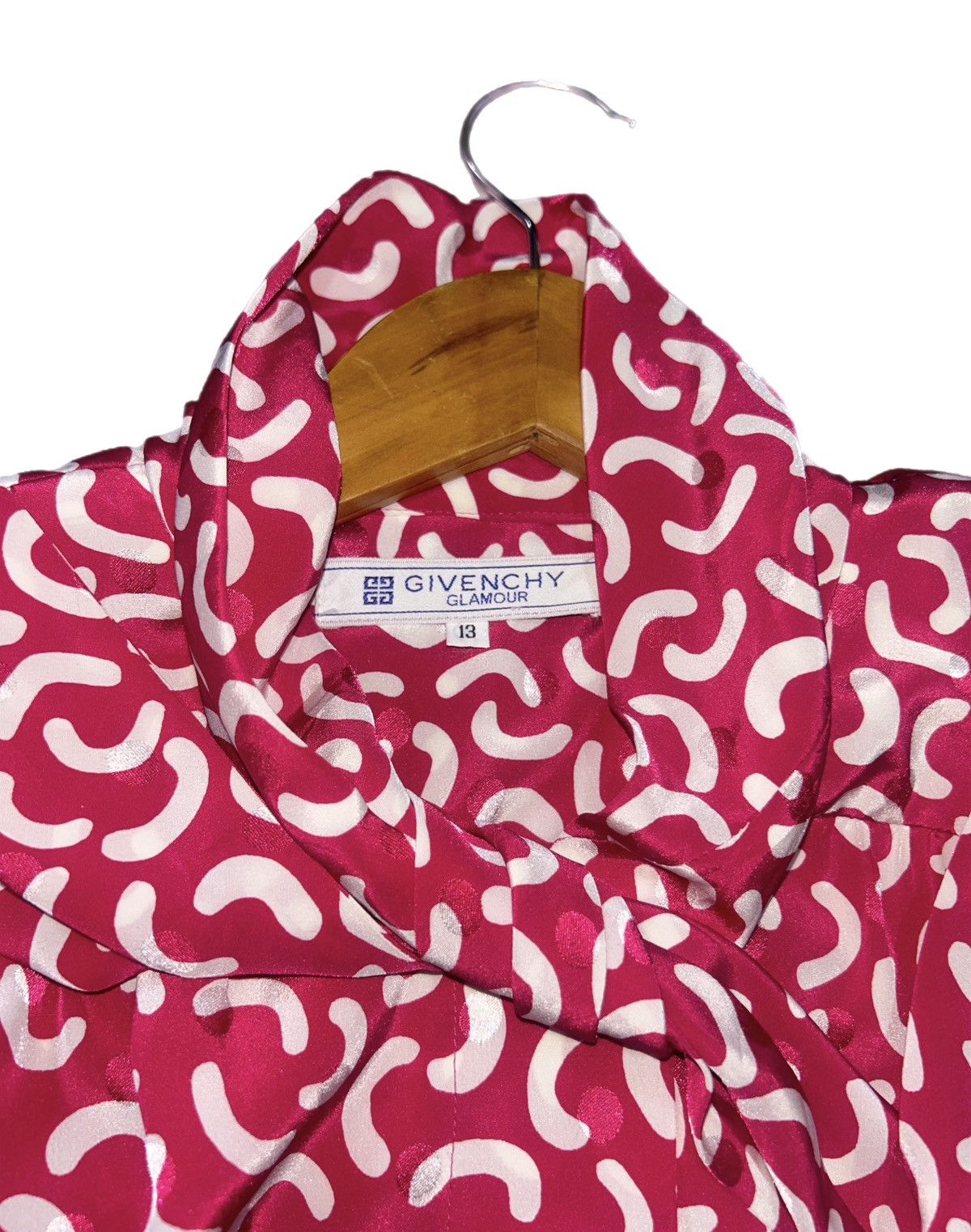 Givenchy Vintage Givency Tie Top Blouse Lapine Size L / US 10 / IT 46 - 4 Thumbnail