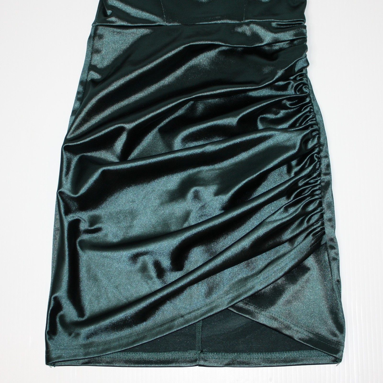 Other Lucy in the Sky Jo Draped Bodycon Dress in Dark Turquoise Size XS / US 0-2 / IT 36-38 - 11 Thumbnail