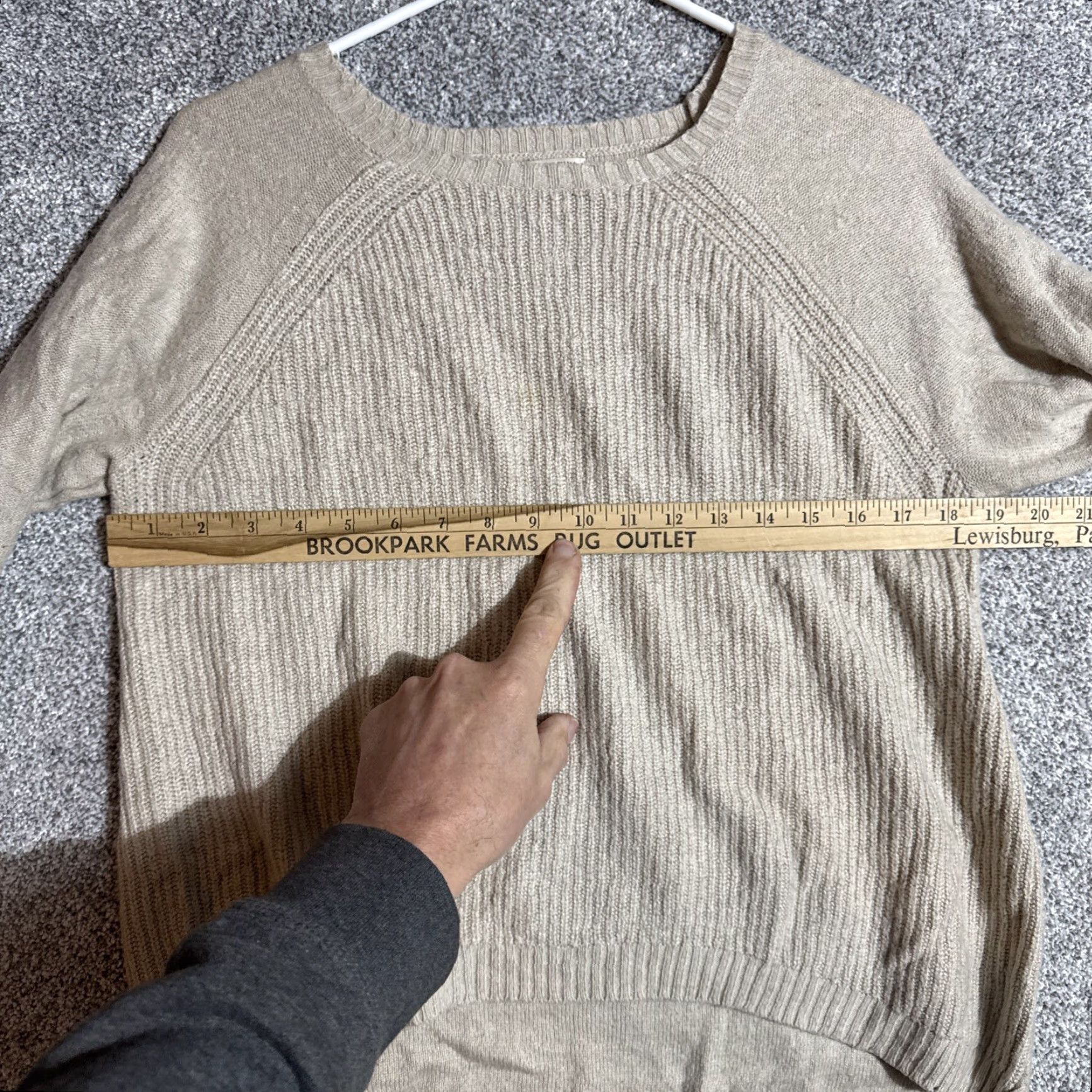 J.Crew Womens Medium Wool Blend Grandpacore Factory Warmspun Swingy Elbow Patch Sweater Size M / US 6-8 / IT 42-44 - 3 Thumbnail