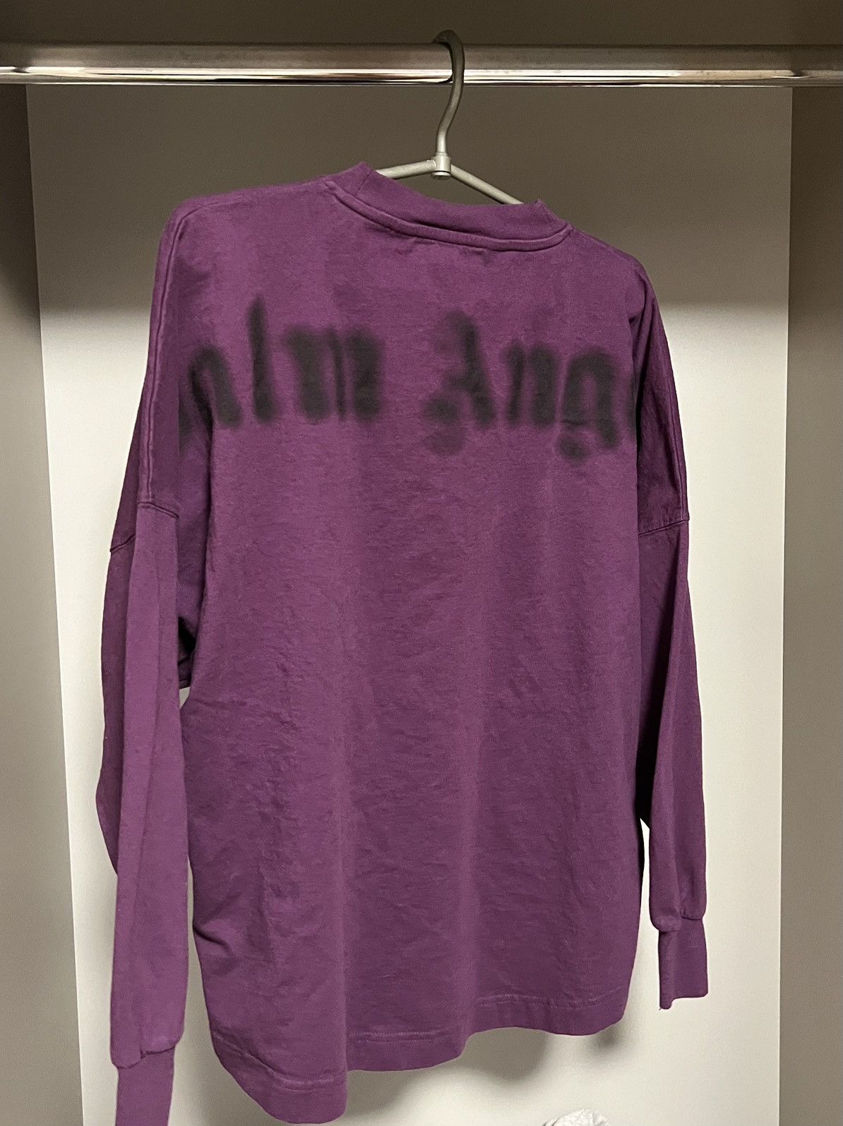 Palm Angels Palm Angels Purple Blurry logo Long Sleeve T-Shirt Size US S / EU 44-46 / 1 - 1 Thumbnail