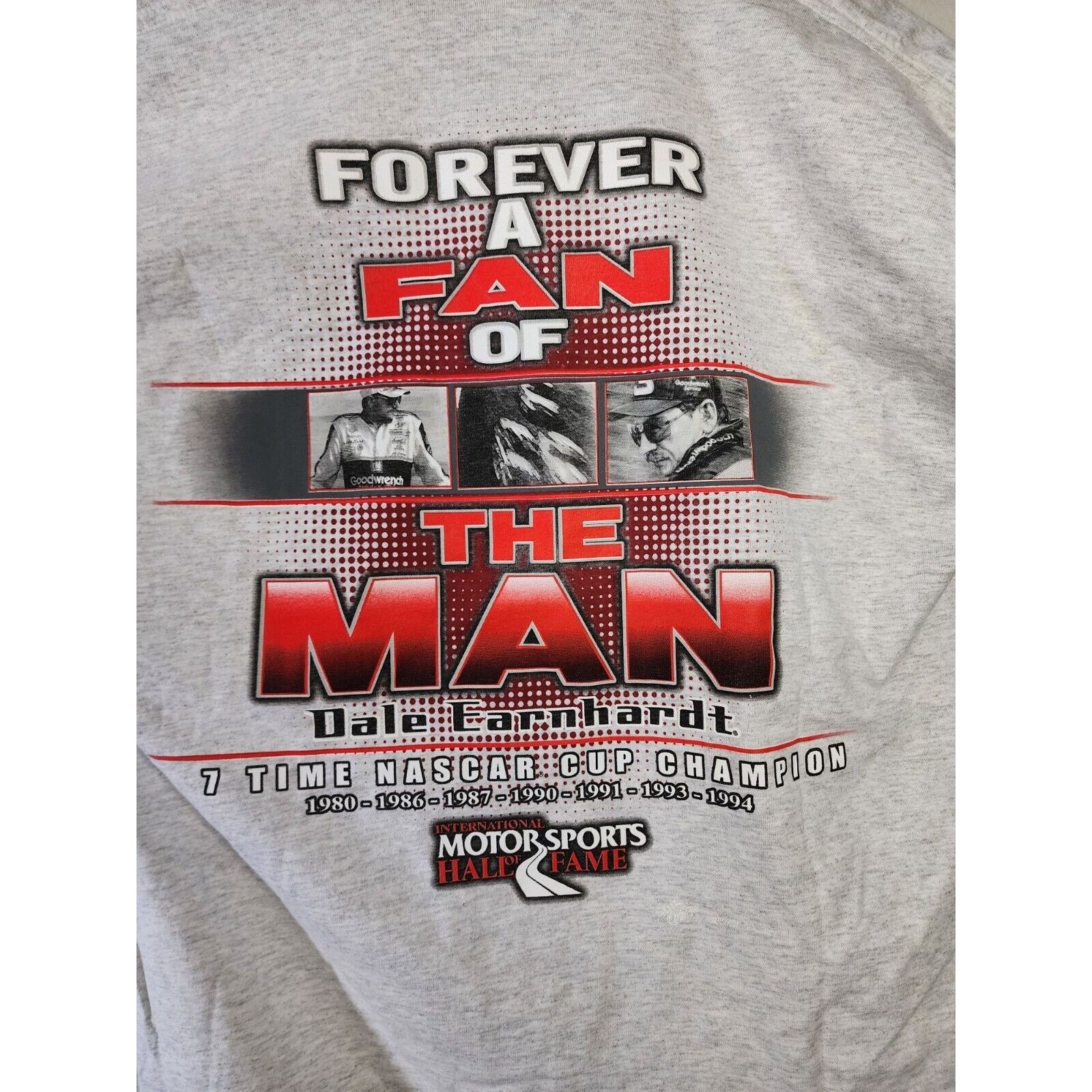 Chase Authentics Vintage Dale Earnhardt Hall of Fame NASCAR Gray Tee XL Size US XL / EU 56 / 4 - 2 Thumbnail