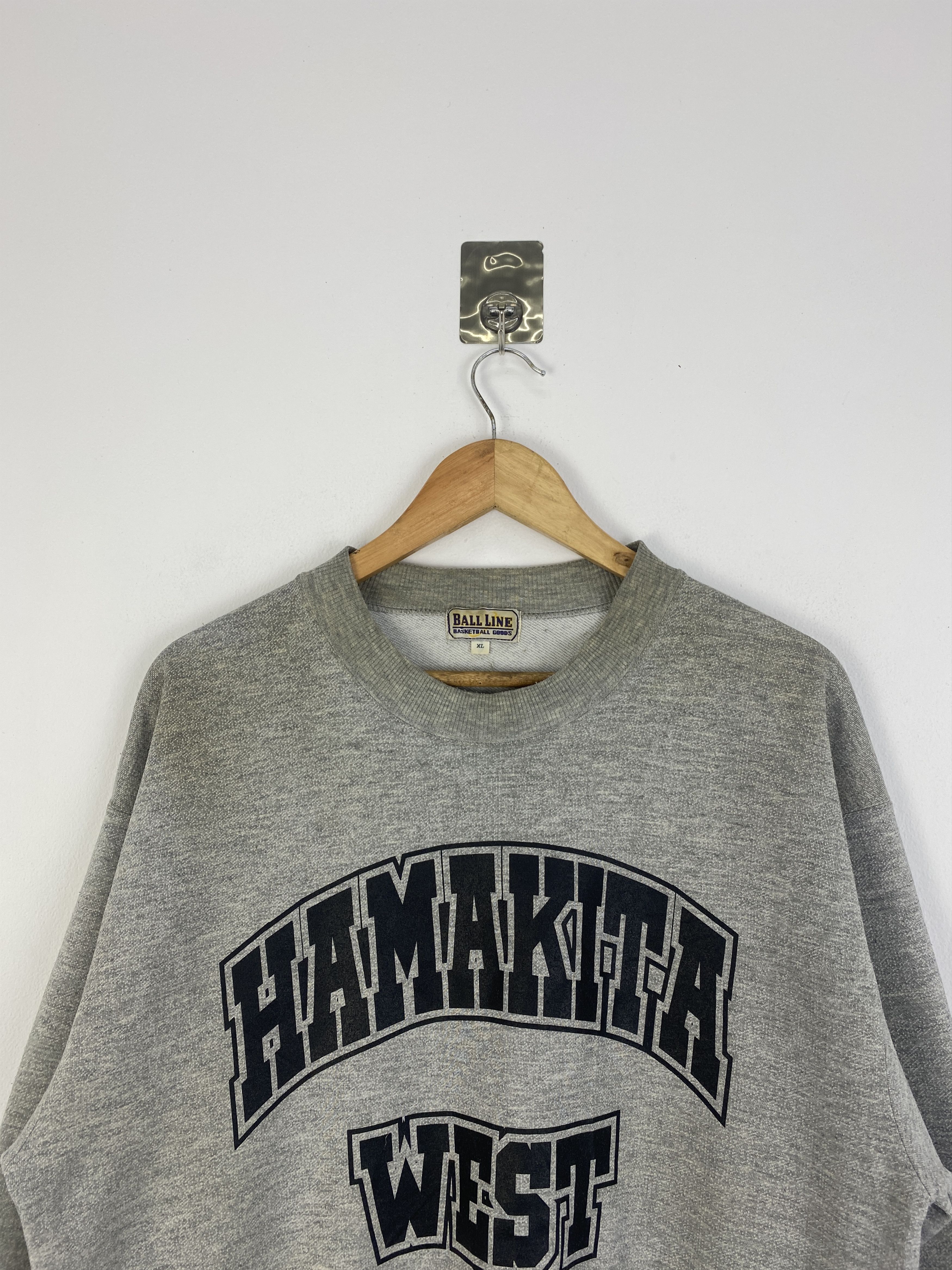Japanese Brand × Vintage Vintage Hamakita West Spell Out Basketball Sweatshirt SH0010 Size US XL / EU 56 / 4 - 2 Thumbnail