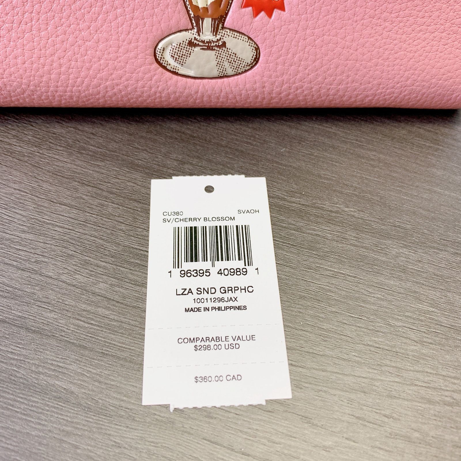 Coach Coach CU380 Long Zip Around Wallet With Sundae Graphic Size ONE SIZE - 6 Thumbnail