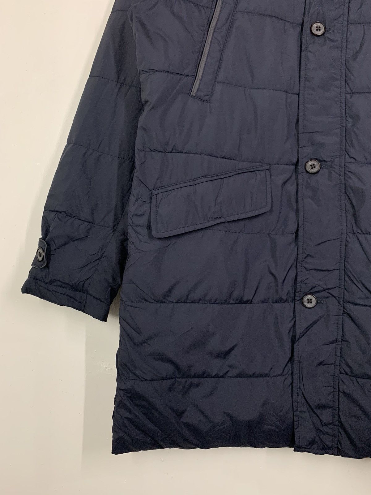Vintage Crocodile Long Quilted Jacket