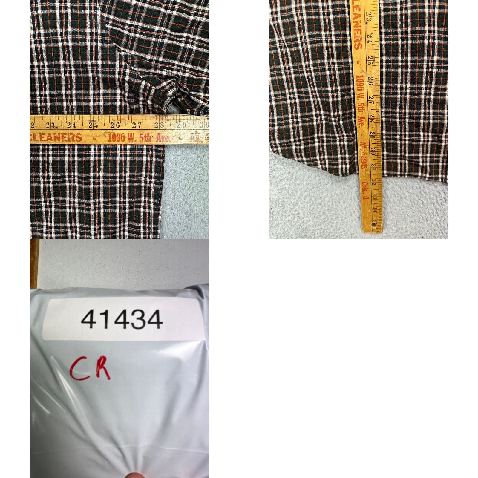 Club Room Club Room Shirt Adult 2XL Charter Club Green Orange Plaid Button Down Mens NEW Size US XXL / EU 58 / 5 - 8 Thumbnail
