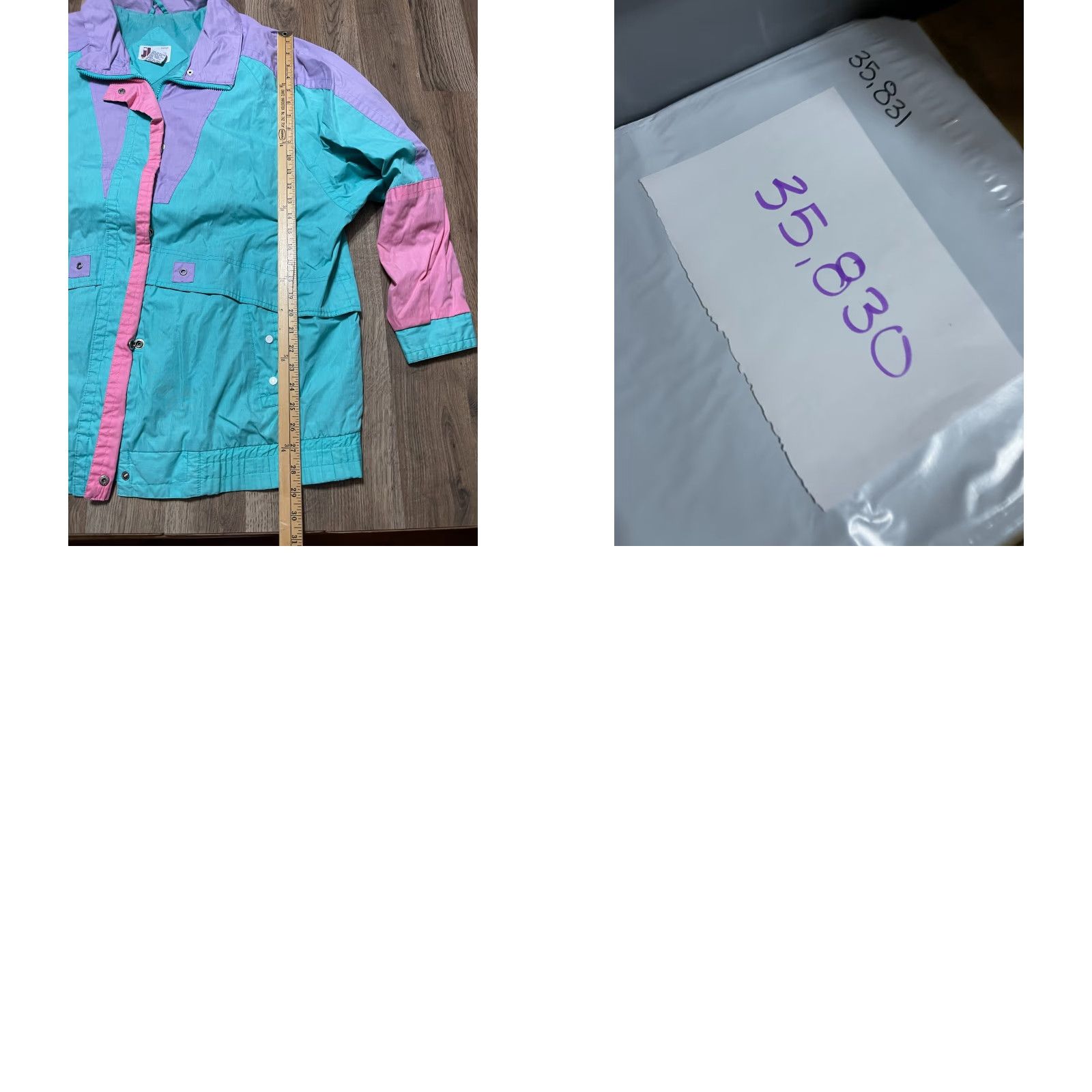 Vintage VINTAGE JL Edition Jacket Women’s Large Windbreaker Zip Up Pink Purple Mint Size L / US 10 / IT 46 - 8 Thumbnail