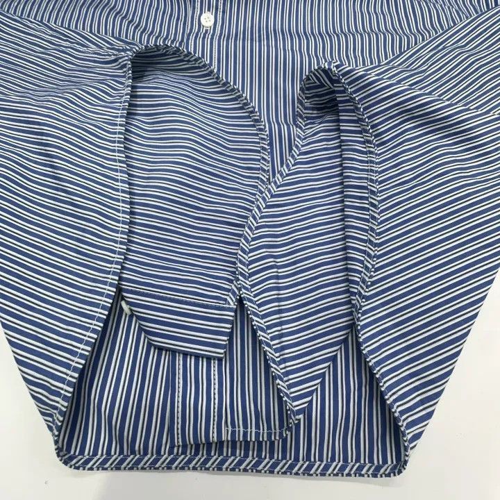Balenciaga Balenciaga Balenciaga Blue Striped Long Sleeve Shirt -2507 Size US XS / EU 42 / 0 - 9 Thumbnail