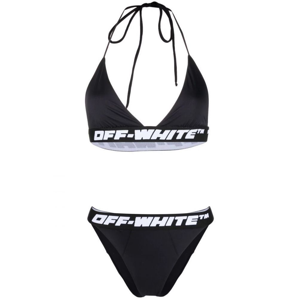 Off-White o1gr1nt0125 Size: 38 / Logo Band Bikini in Black Size ONE SIZE - 1 Thumbnail