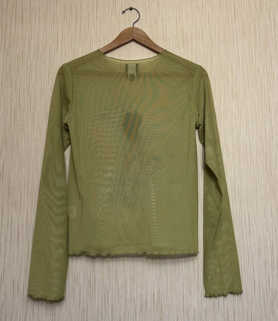 Brain Dead BRAIN DEAD Gaspar Doll mesh Top Longsleeve Moss Green Y2K Size M / US 6-8 / IT 42-44 - 9 Thumbnail