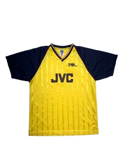 Vintage ARSENAL 90s AWAY FOOTBALL SHIRT SOCCER JERSEY RETRO REPLICA Size US L / EU 52-54 / 3 - 1 Thumbnail