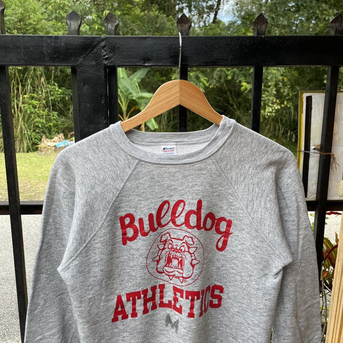 Champion 🔥Vintage 80s Champion Bulldog Athletics Raglan Sweatshirts Size US S / EU 44-46 / 1 - 4 Thumbnail