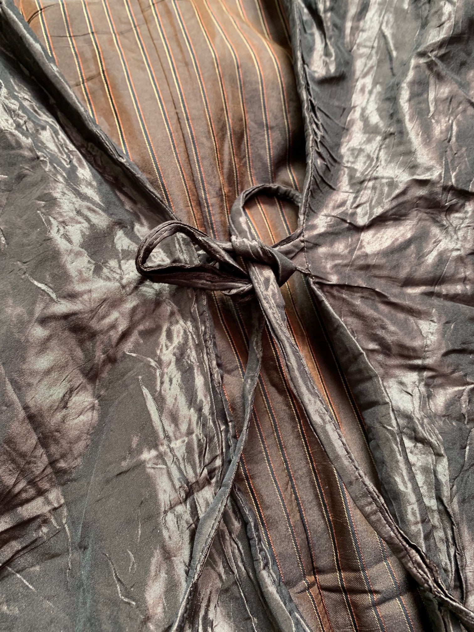 Krizia × Le Grande Bleu (L.G.B.) VINTAGE KRIZIA BROWN METALLIC LIGHT JACKET Size L / US 10 / IT 46 - 5 Thumbnail