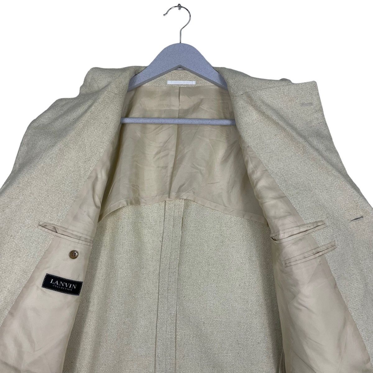 Lancel × Vintage 💥LANCEL VINTAGE LINEN JACKET Size US M / EU 48-50 / 2 - 11 Thumbnail
