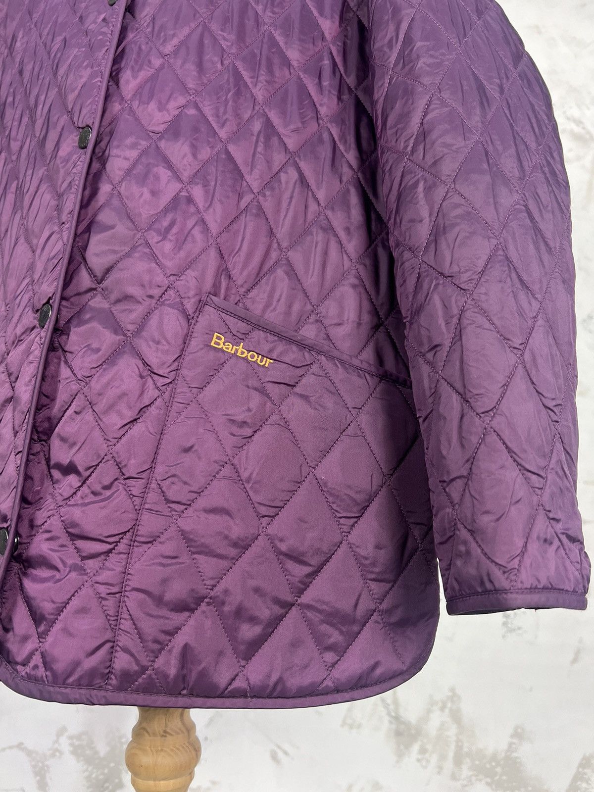 Barbour Barbour Purple Quilted Jacket Size USA 8 UK 12 Size M / US 6-8 / IT 42-44 - 5 Thumbnail