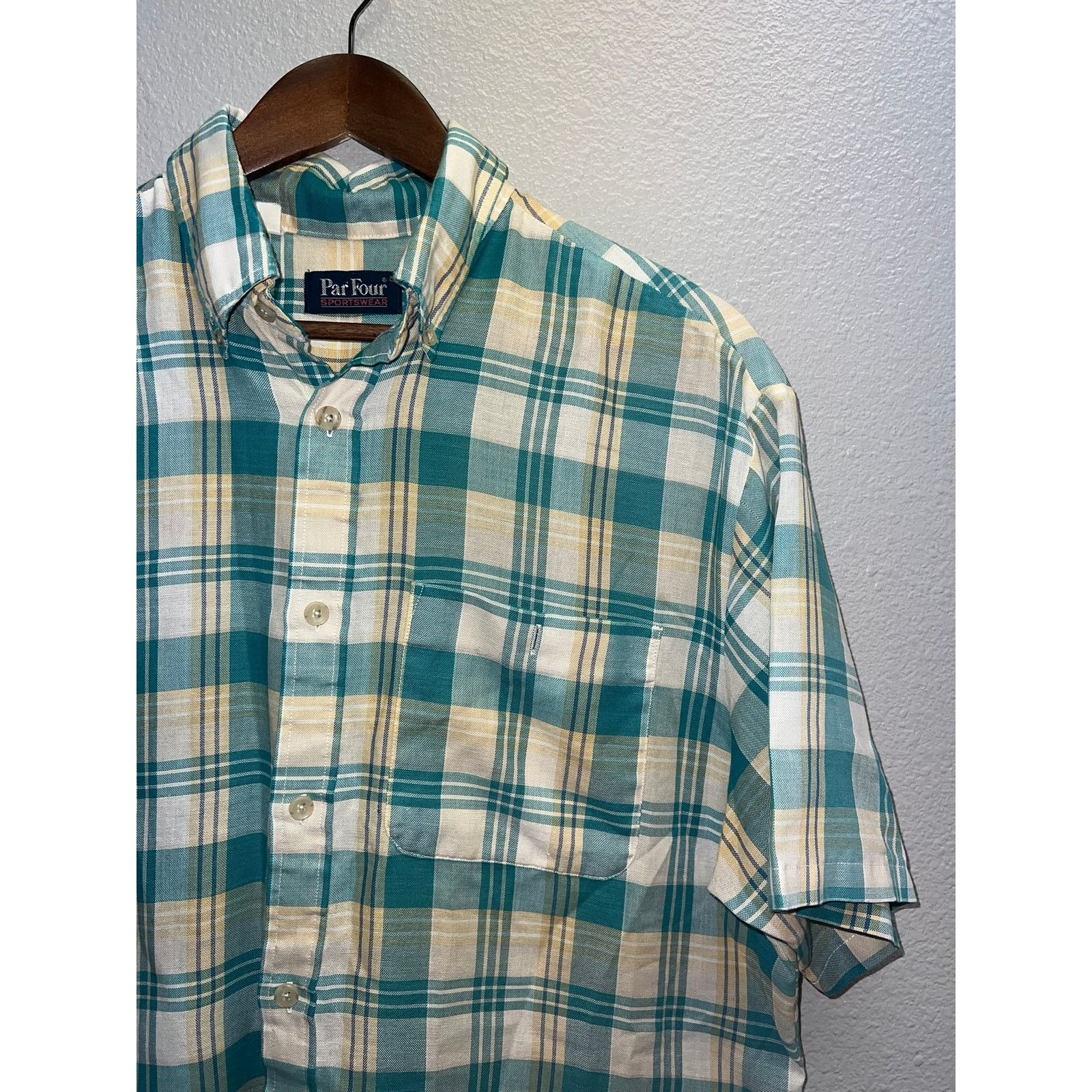 Vintage Vintage Par Four Shirt Button Up Sportswear Golf Large Size US L / EU 52-54 / 3 - 3 Thumbnail