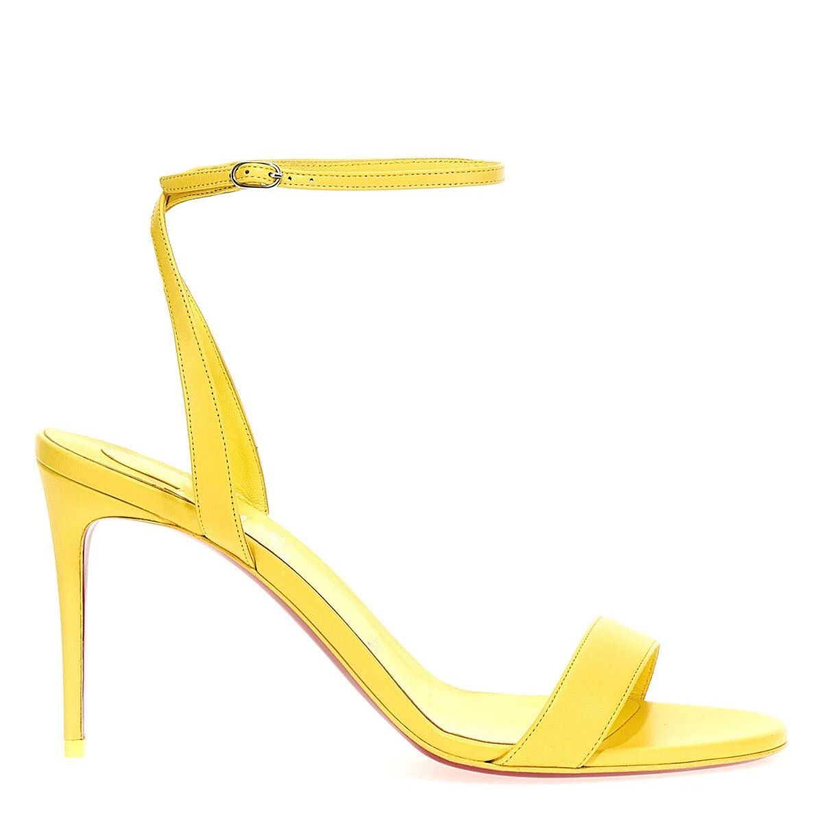 image of Christian Louboutin Loubigirl Sandals Size 38.5 in Yellow, Women's